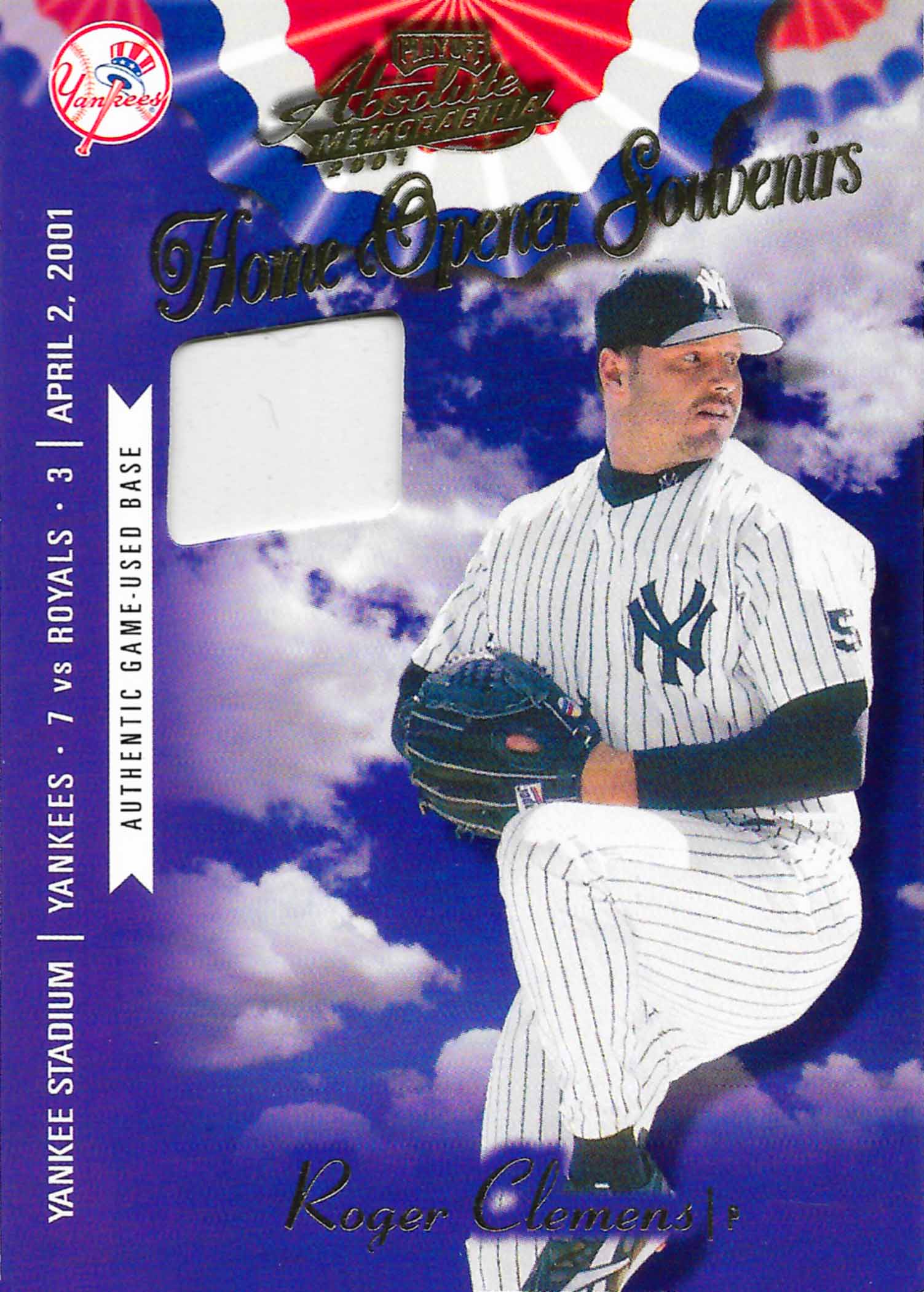 2001 Absolute Memorabilia Home Opener Souvenirs
