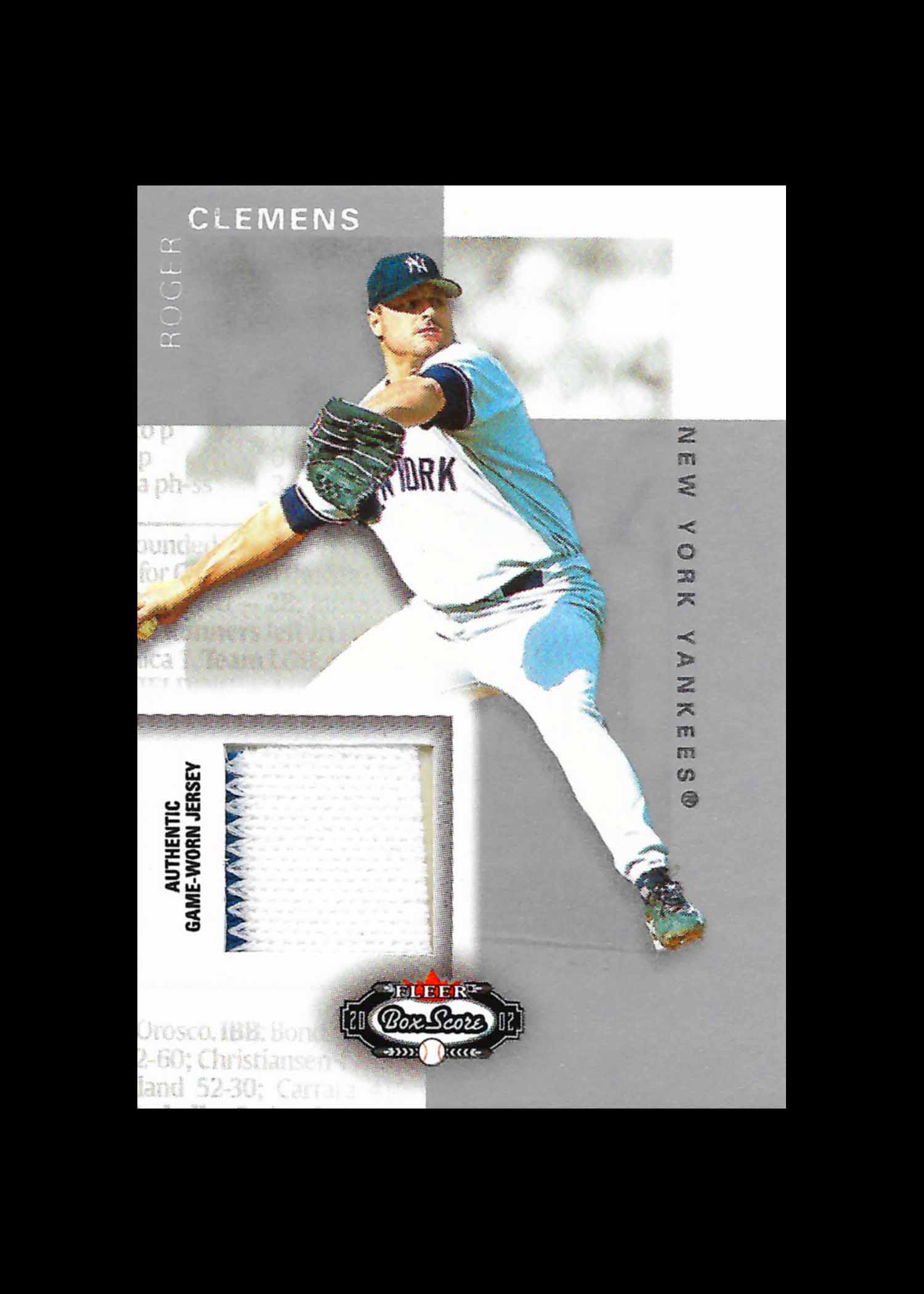 2002 Fleer Box Score Classic Miniatures Game Used Jersey