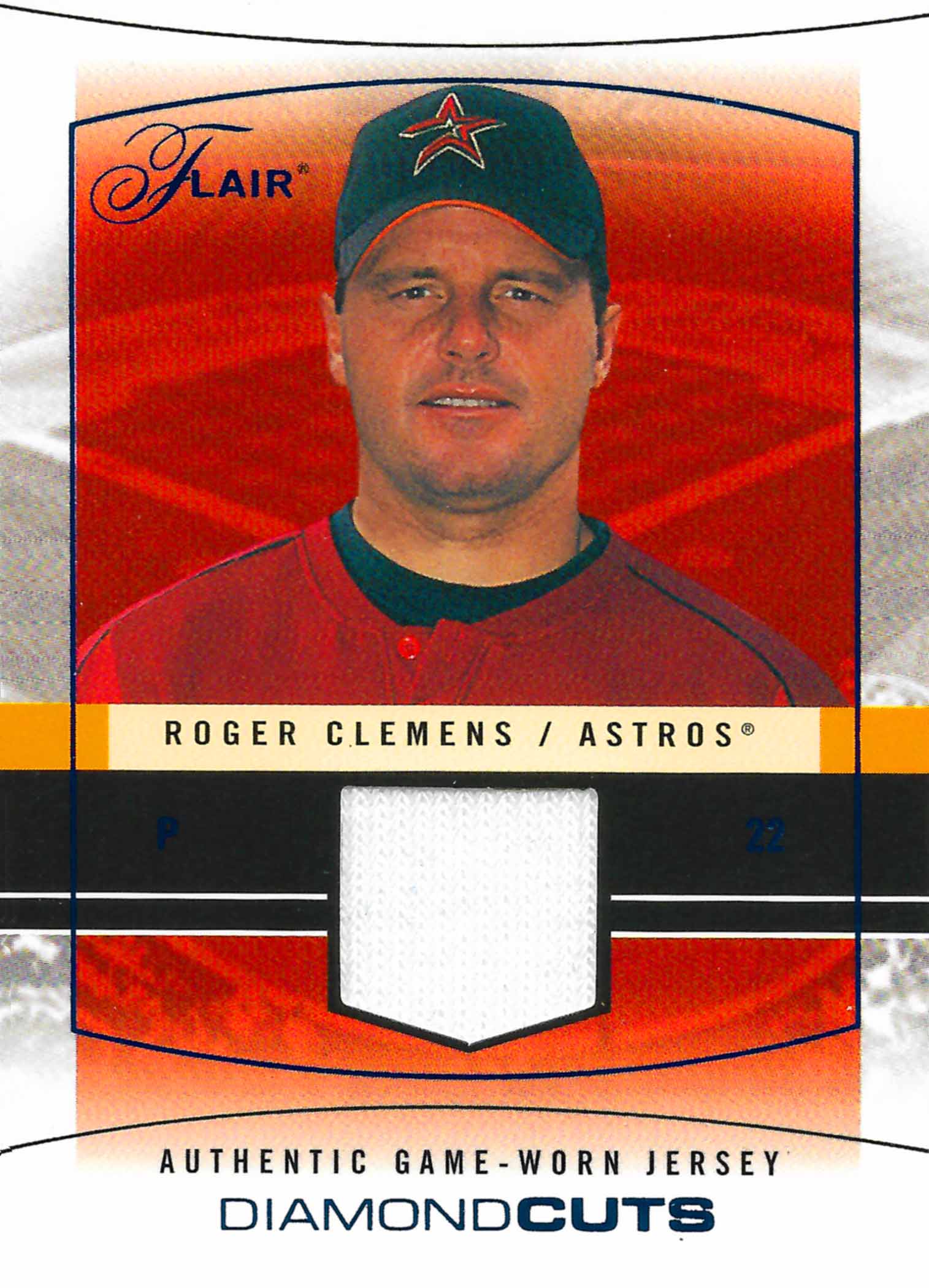 2004 Flair Diamond Cuts Game Used Blue