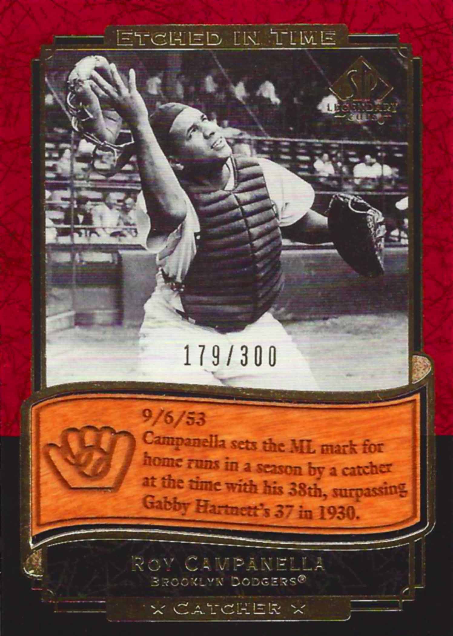 2003 SP Legendary Cuts Etched in Time 300