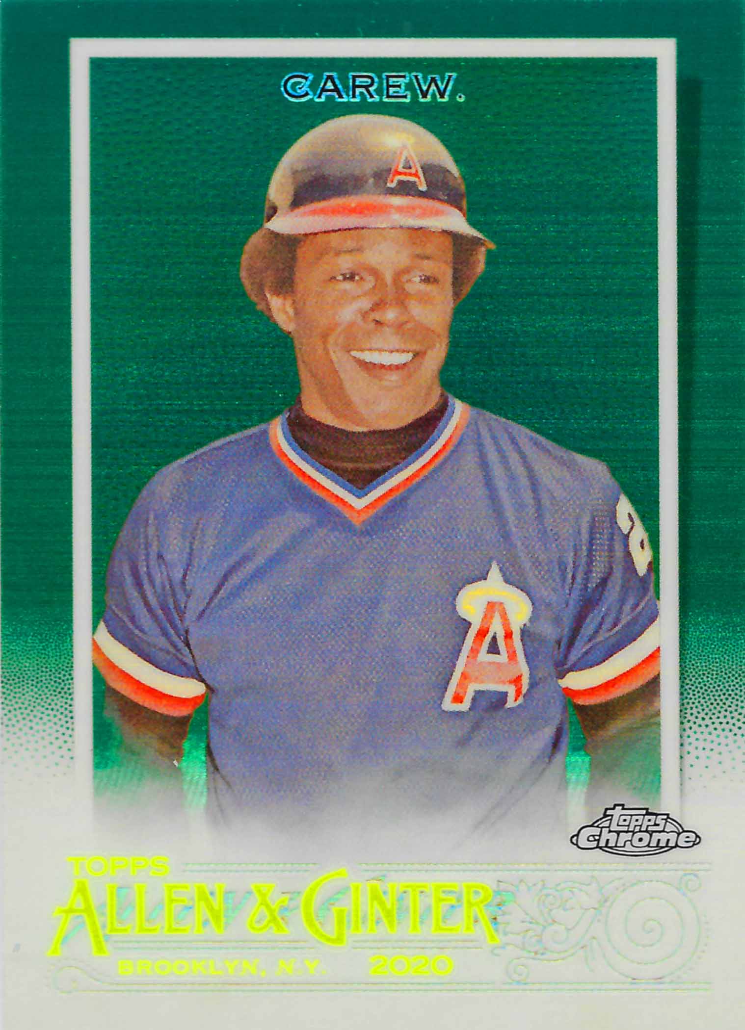 2020 Topps Allen and Ginter Chrome Green Refractors