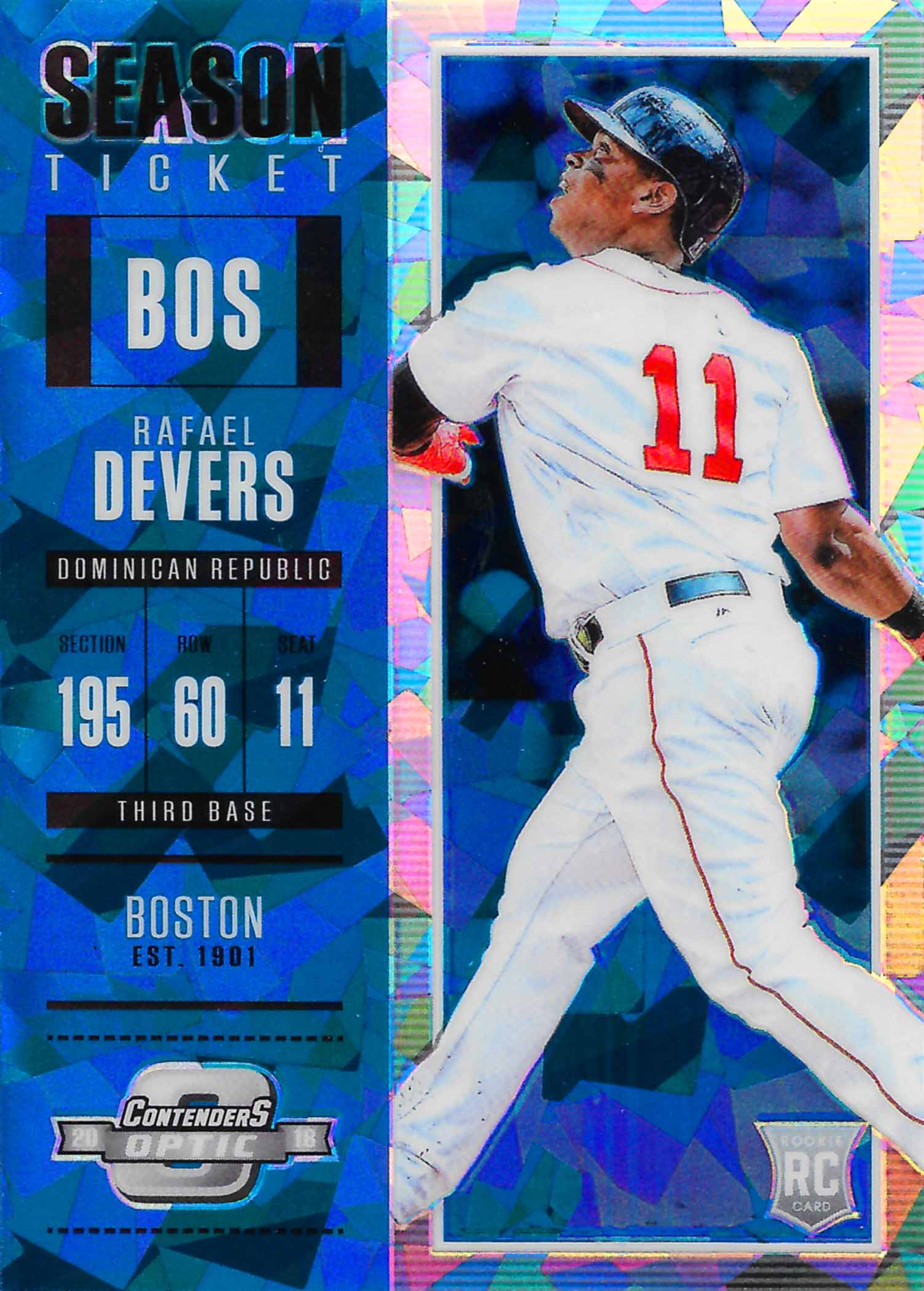 2018 Panini Contenders Optic Blue Ice