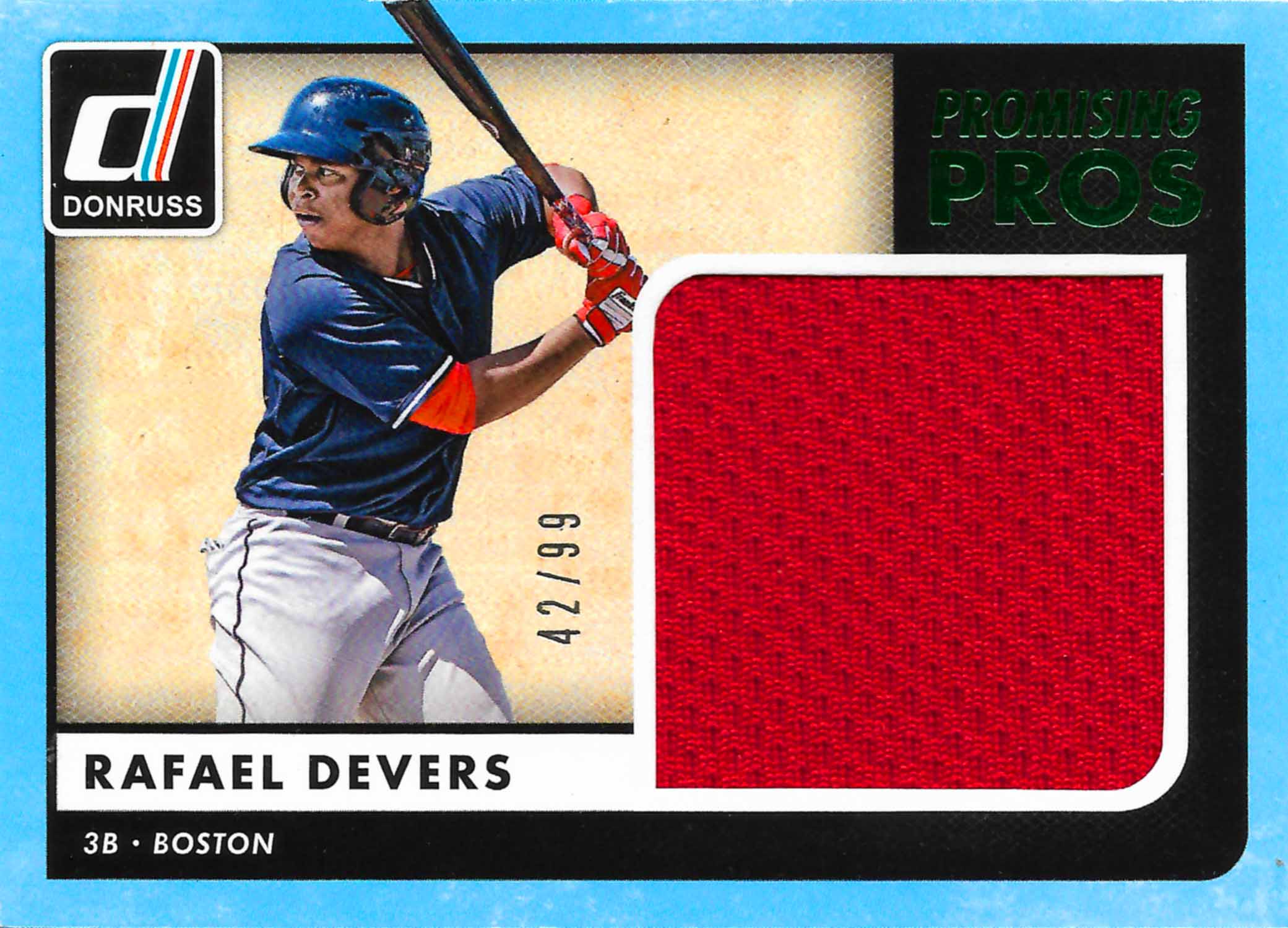 2016 Donruss Promising Pros Materials Green