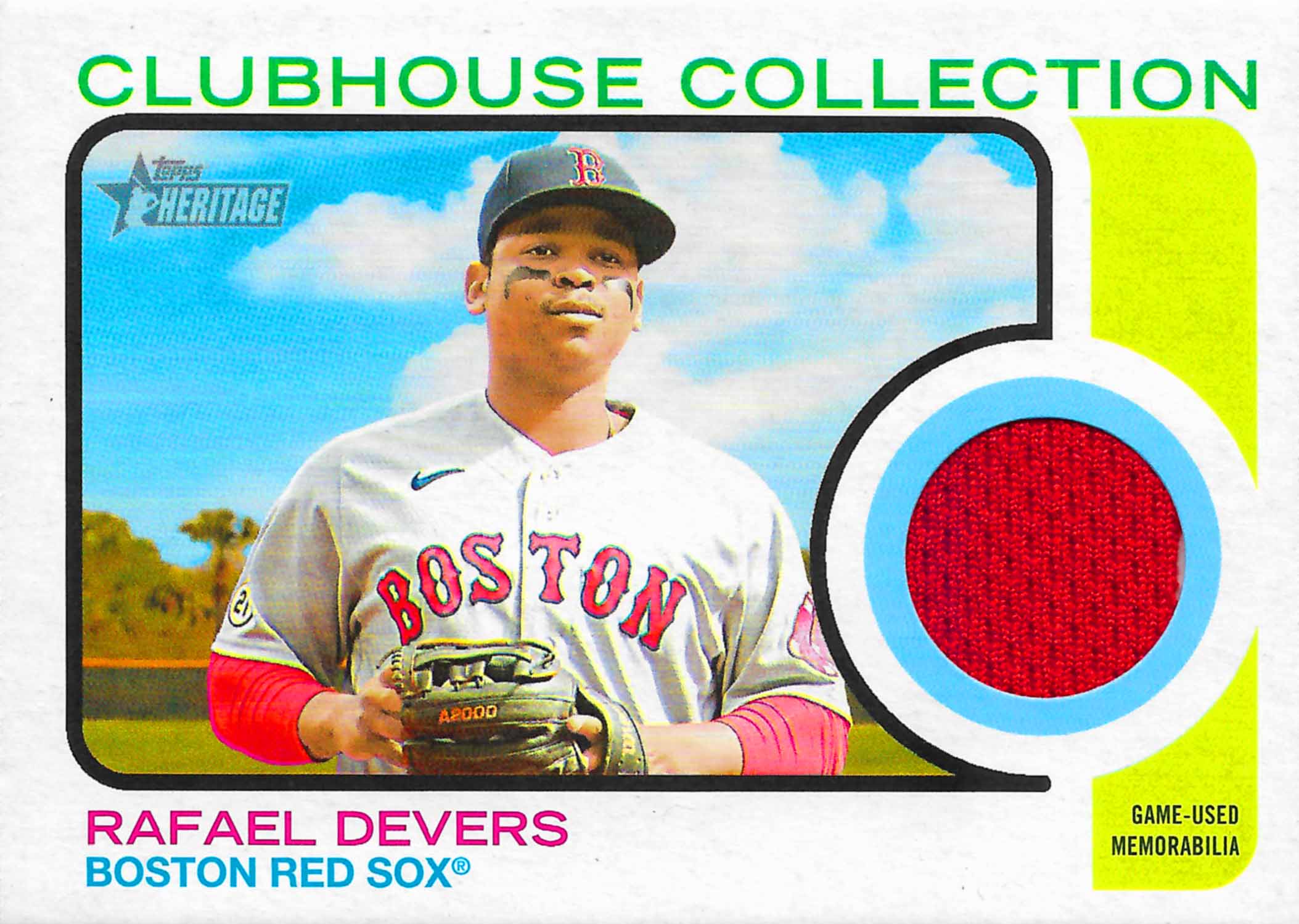 2022 Topps Heritage High Numbers Clubhouse Collection Relics