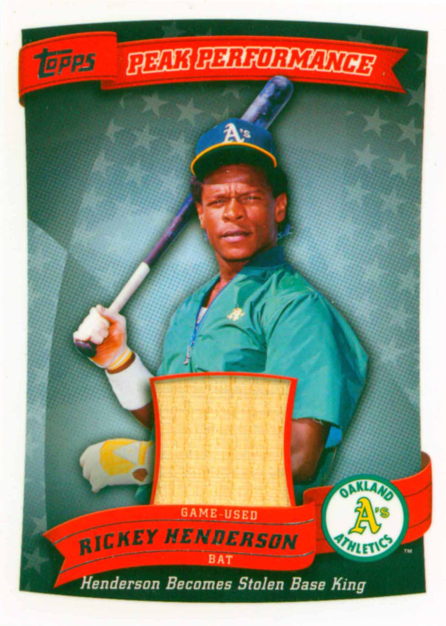 2010 Topps Peak Performance Relics Bat