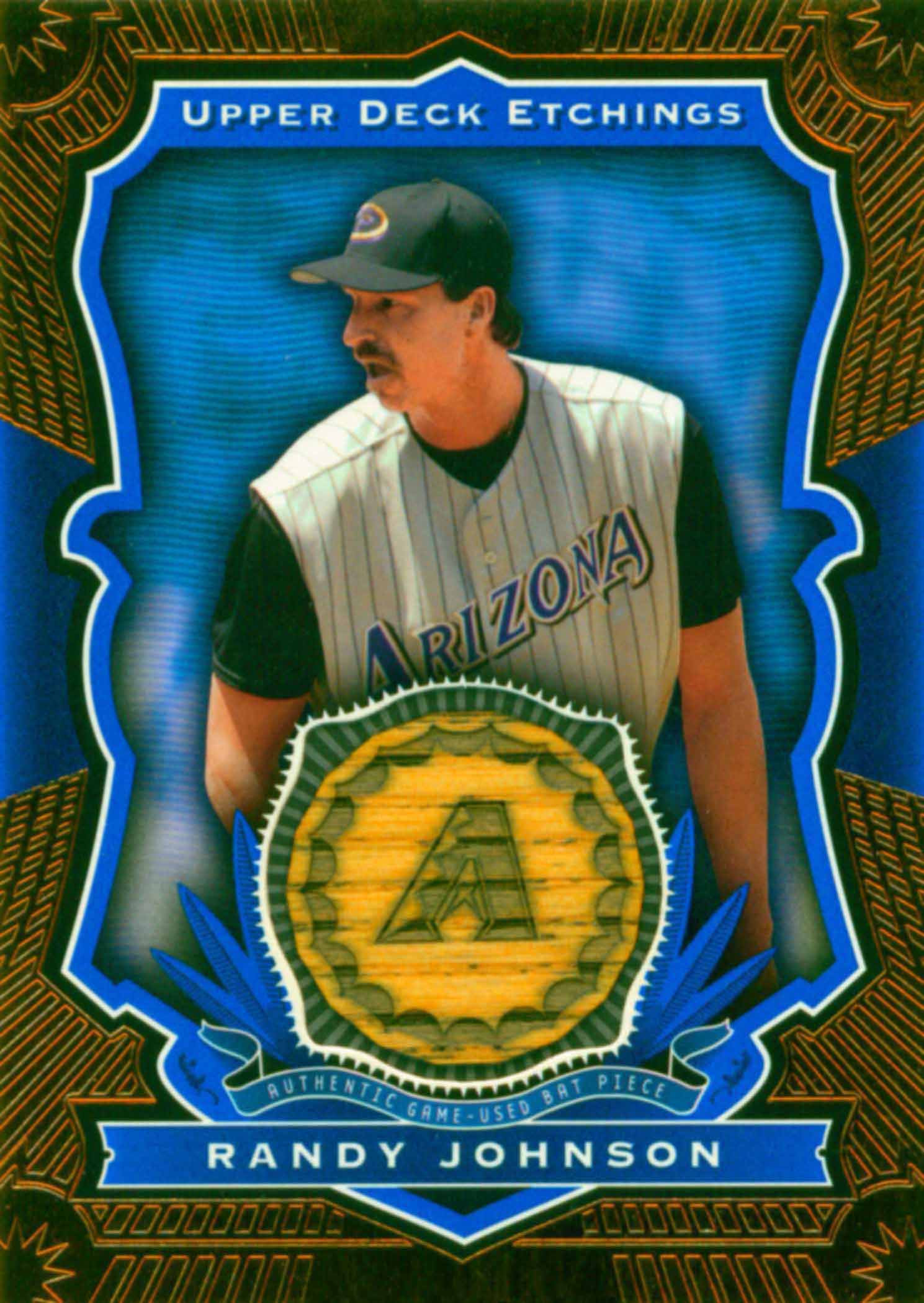 2004 Upper Deck Etchings Game Bat Blue