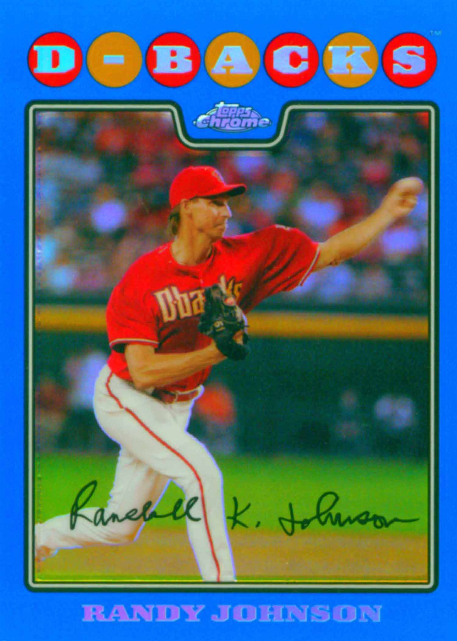 2008 Topps Chrome Blue Refractors