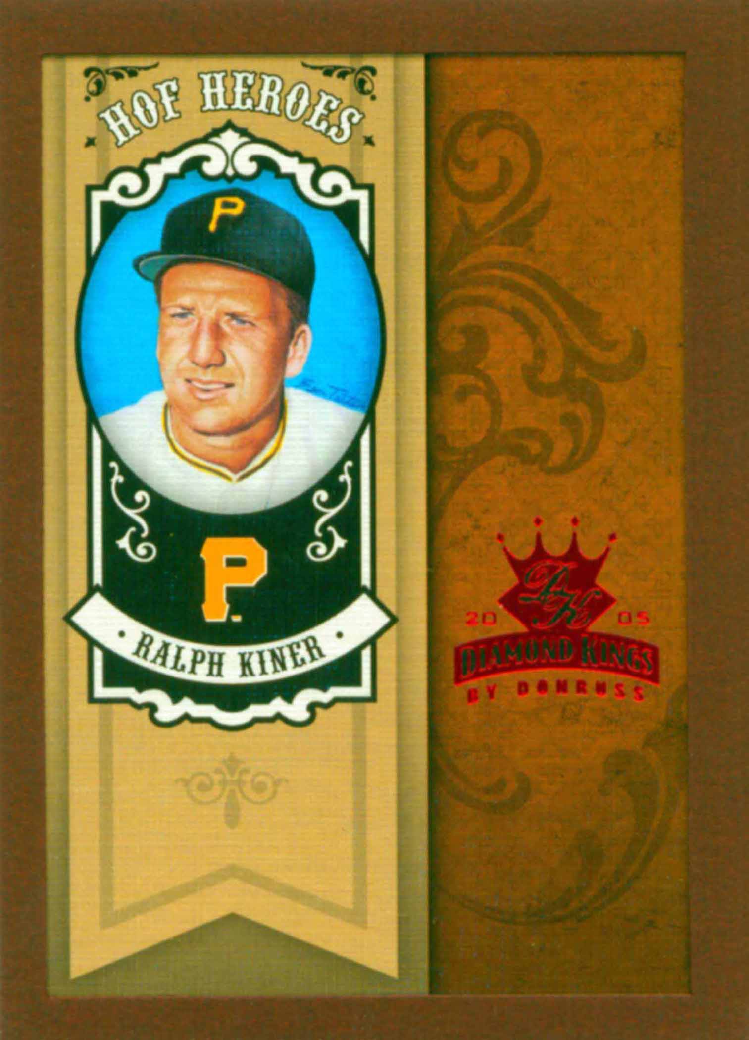 2005 Diamond Kings Hall of Fame Heroes Framed Red