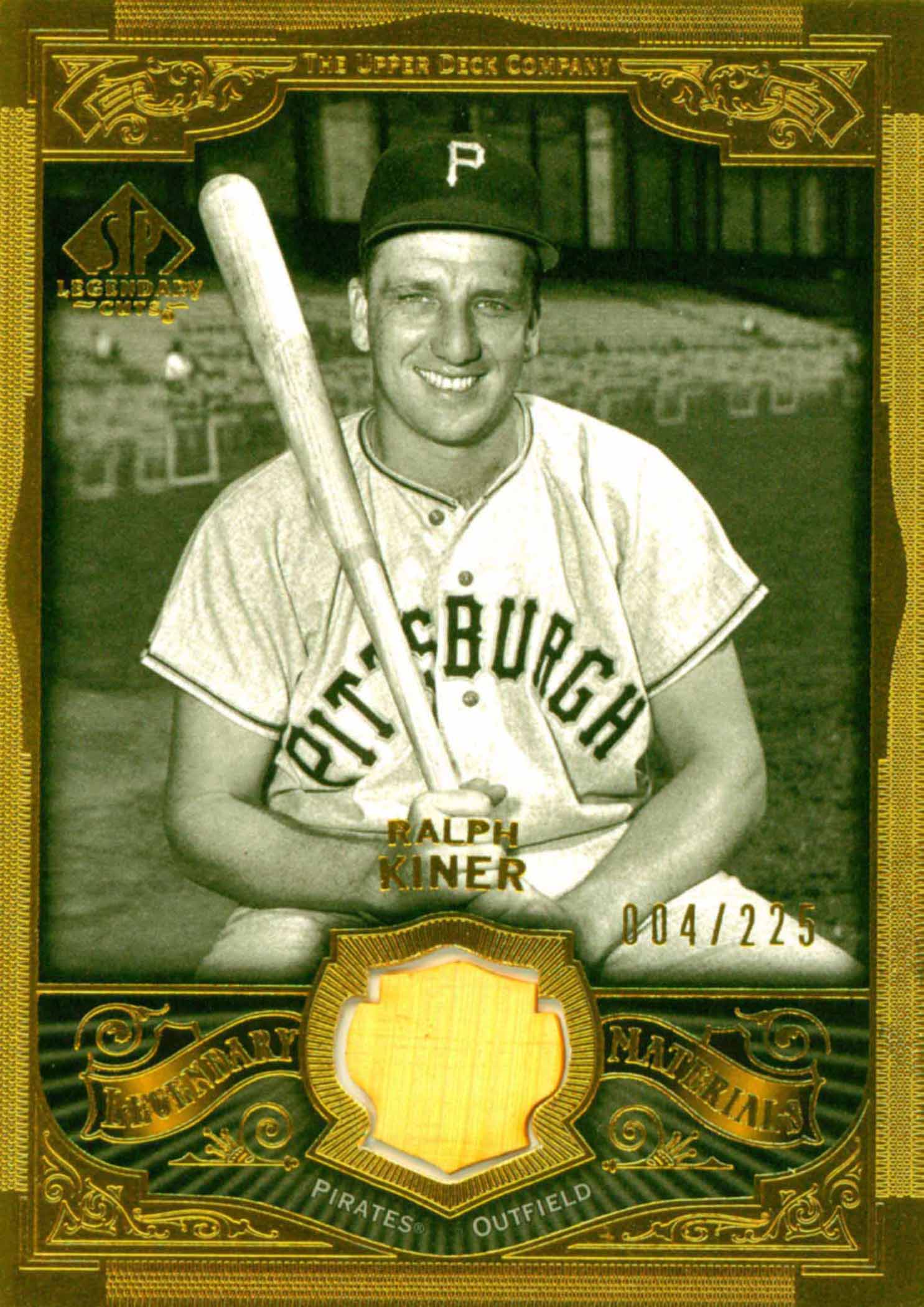 2006 SP Legendary Cuts Legendary Materials Gold Bat