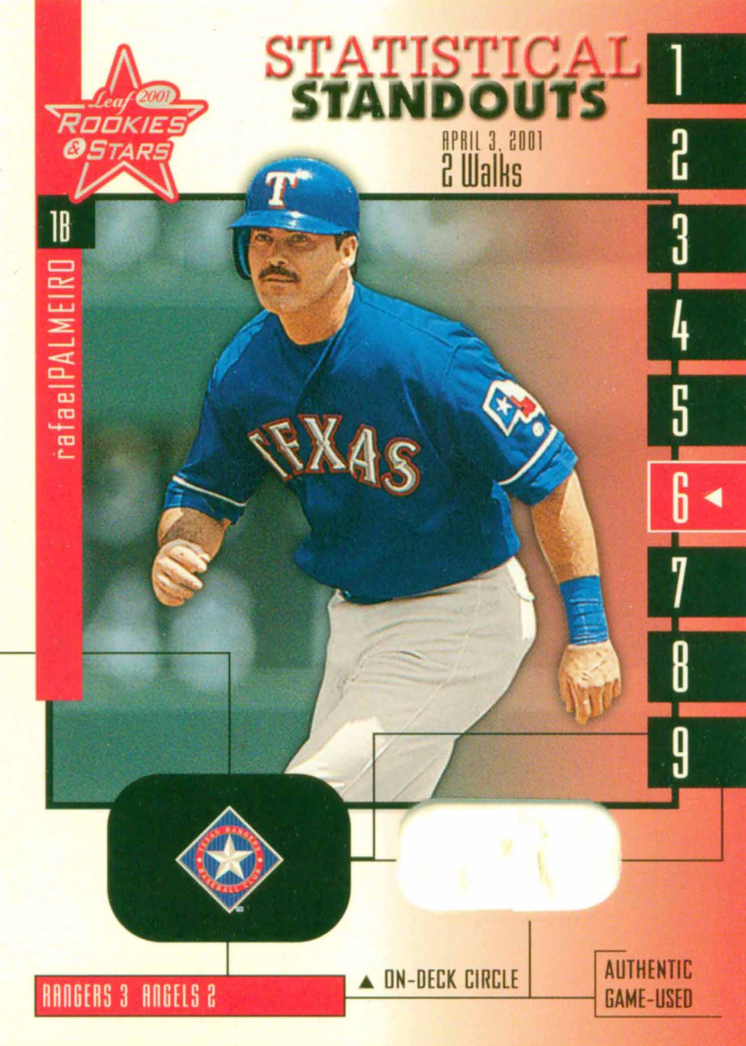 2001 Leaf Rookies and Stars Statistical Standouts