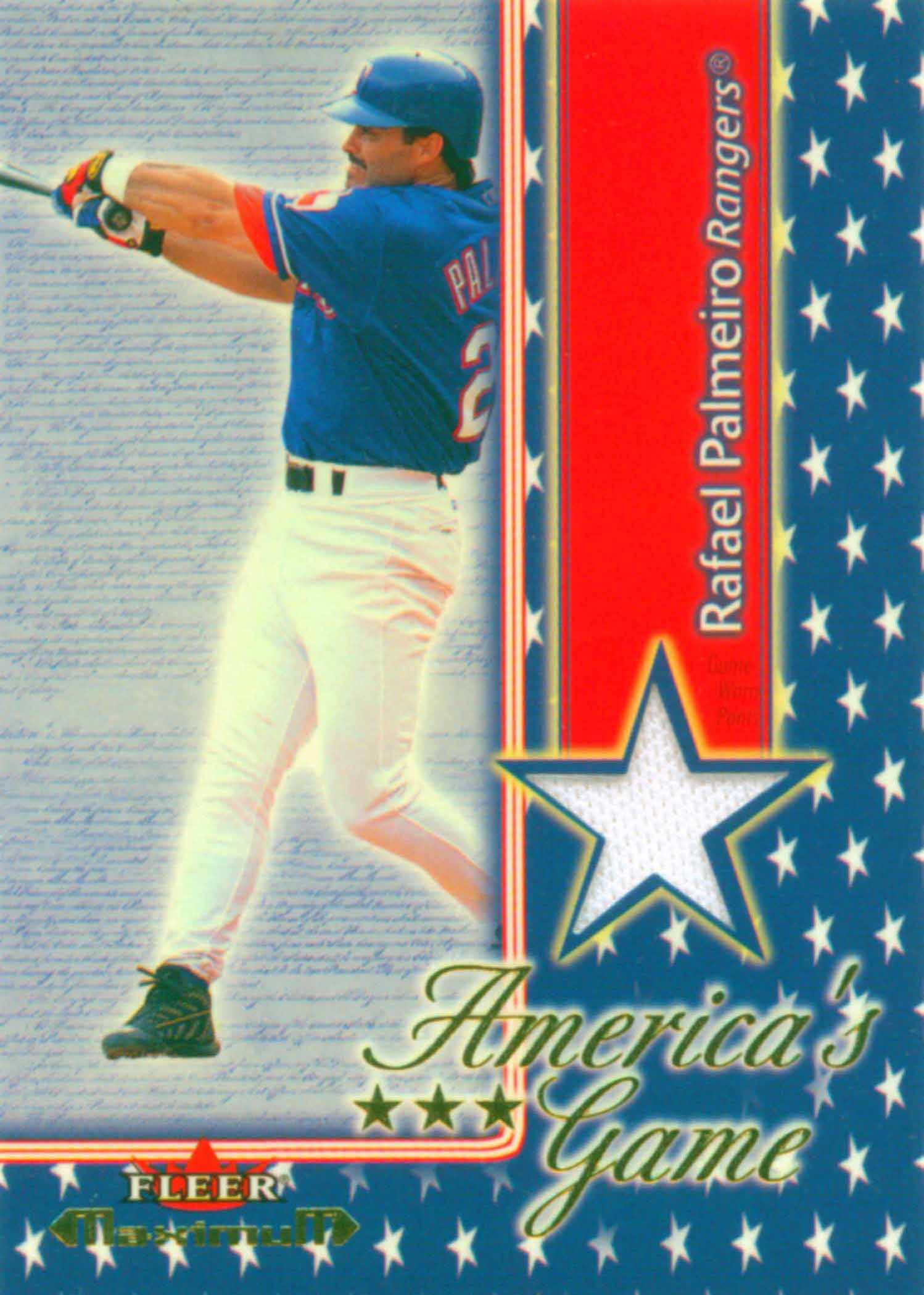 2002 Fleer Maximum Americas Game Jersey