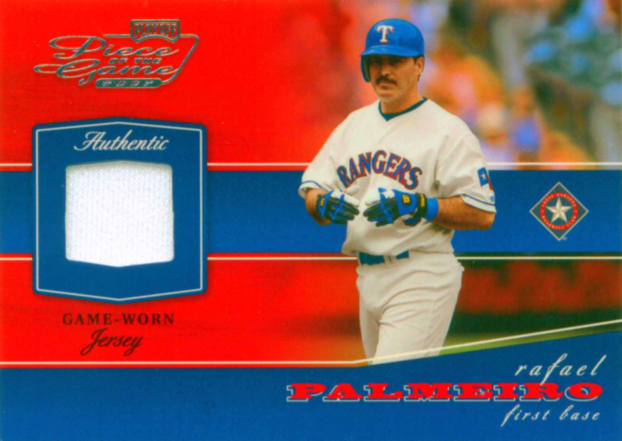 2002 Playoff Piece of the Game Materials Jersey