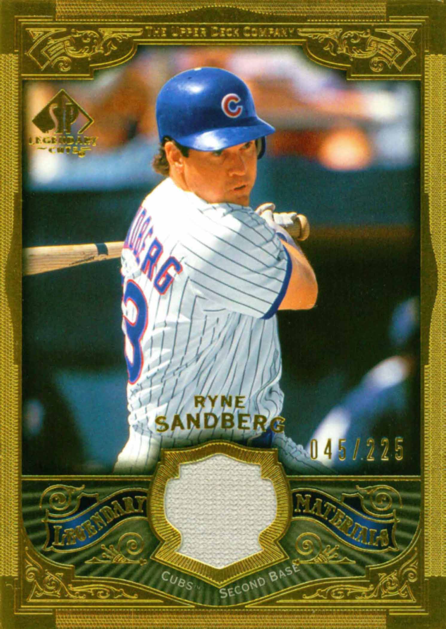 2006 SP Legendary Cuts Legendary Materials Gold Jersey