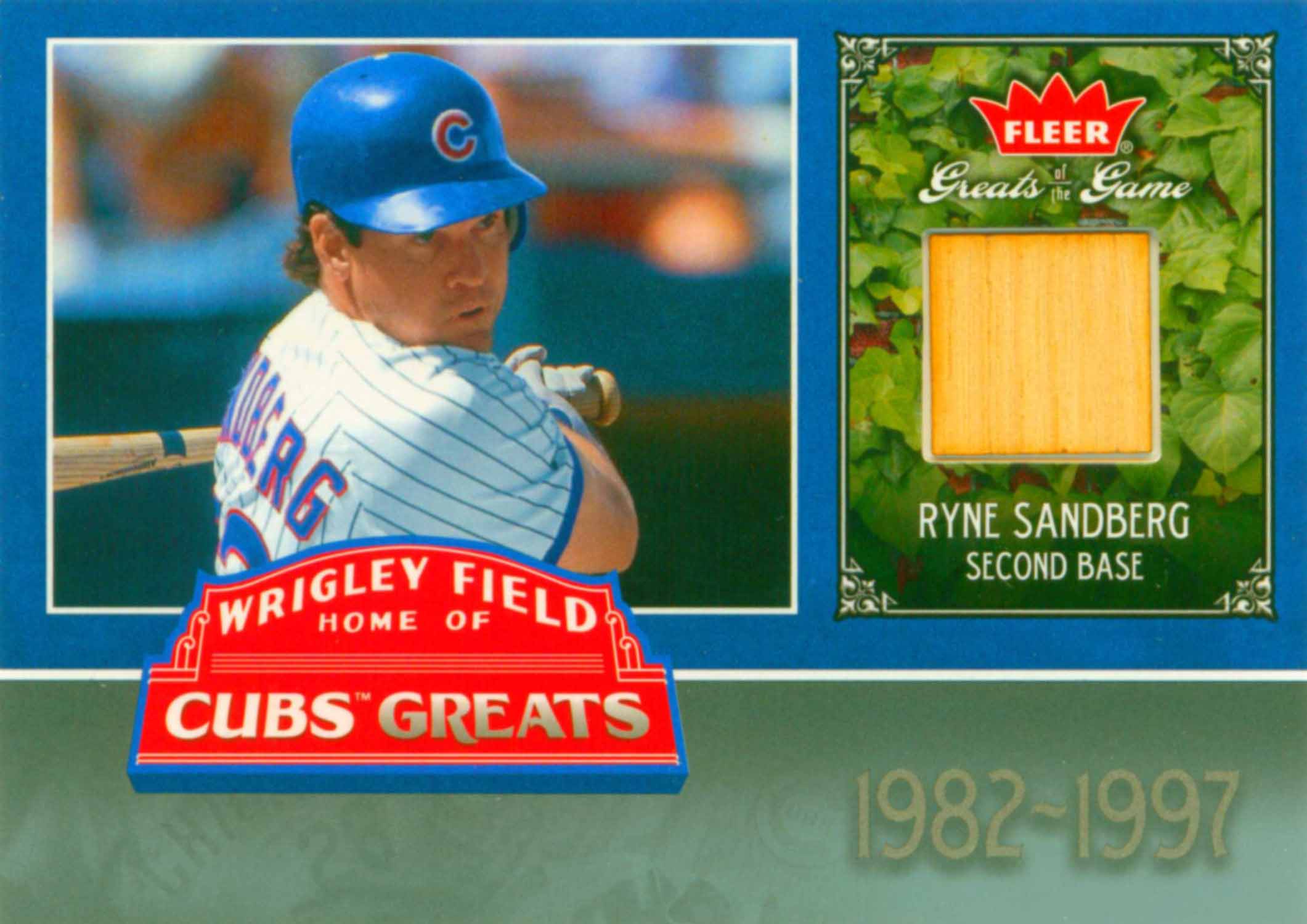 2006 Greats of the Game Cubs Greats Memorabilia Bat