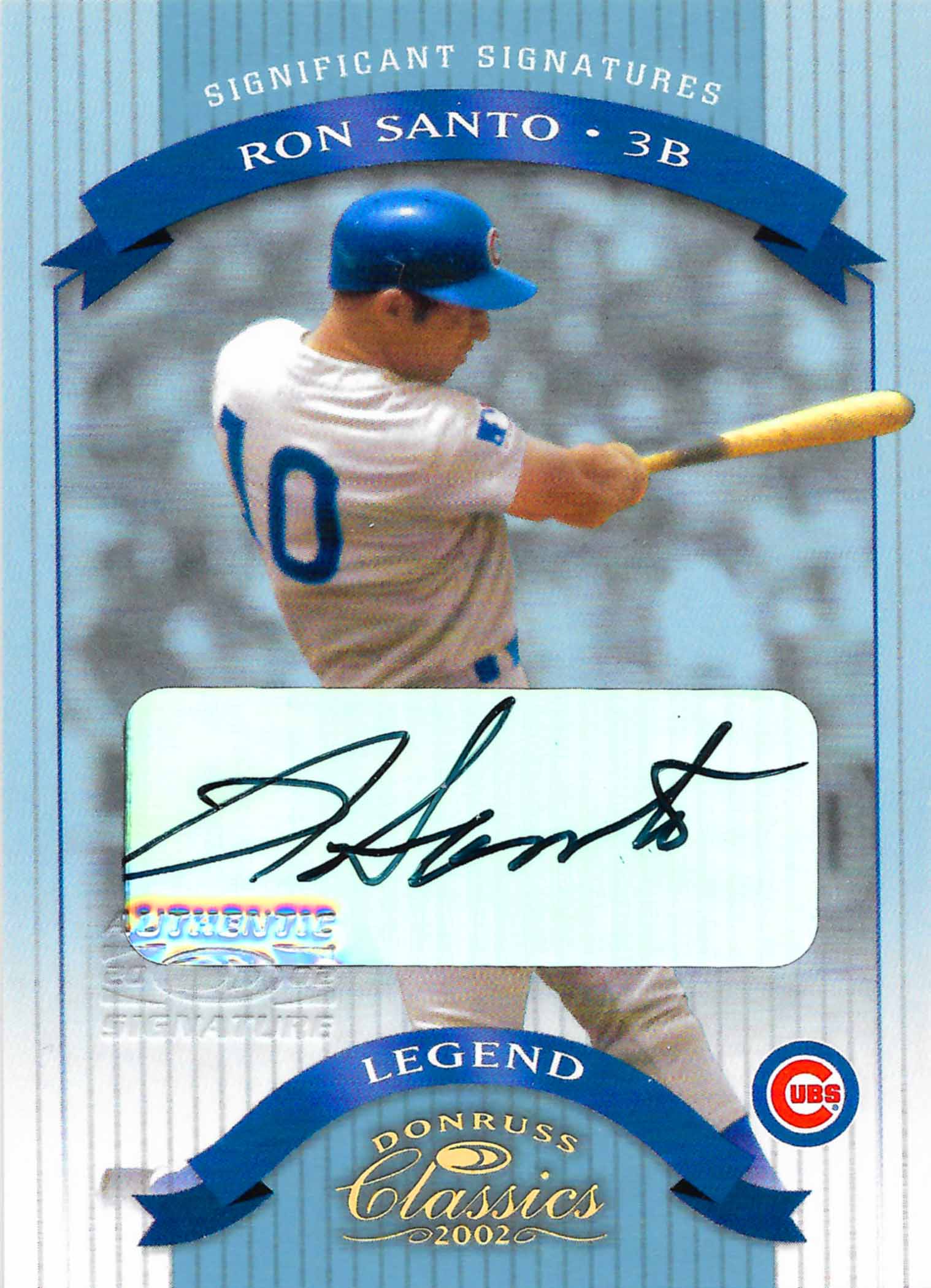 2002 Donruss Classics Significant Signatures Legend