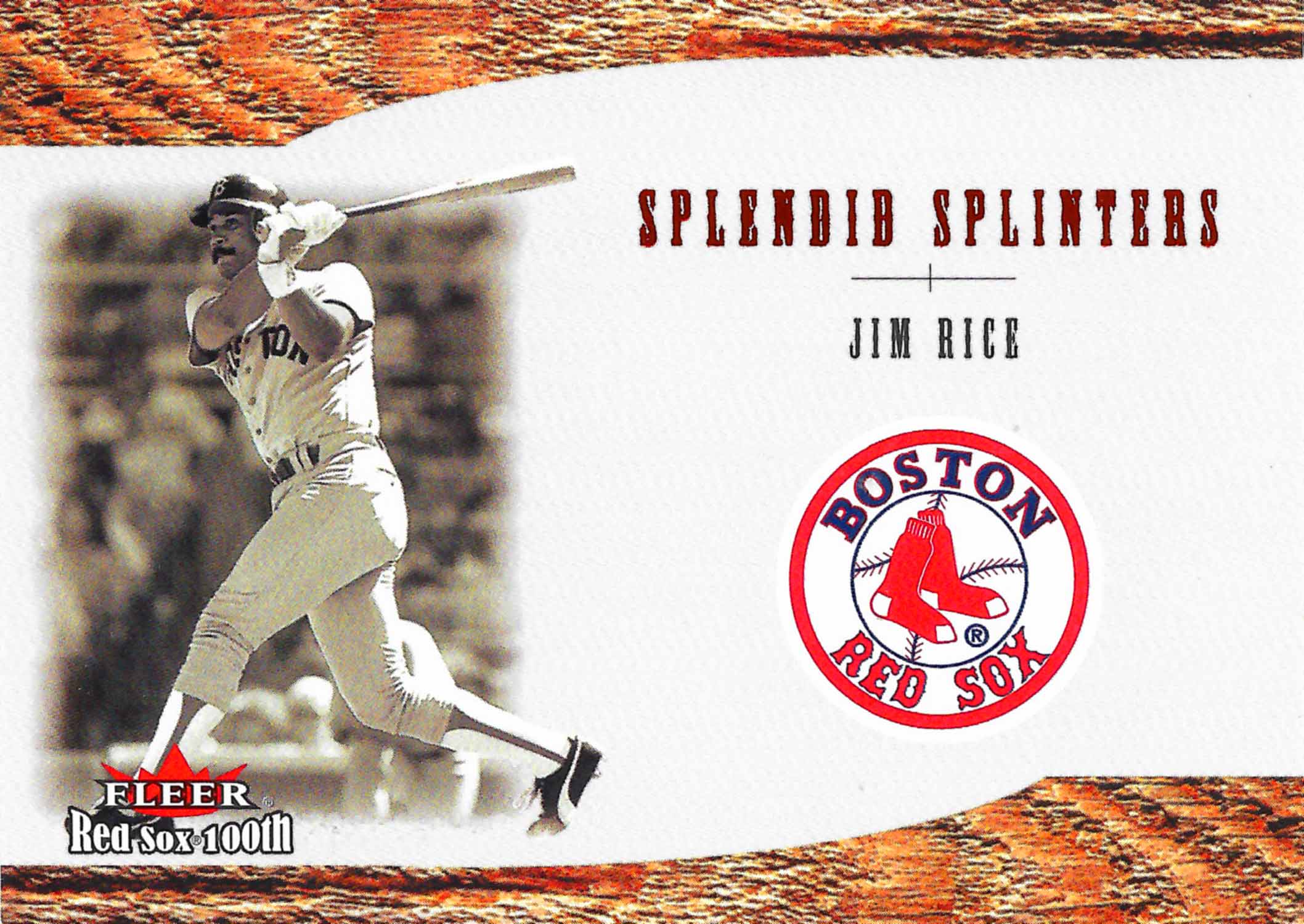 2001 Fleer Red Sox 100th Splendid Splinters