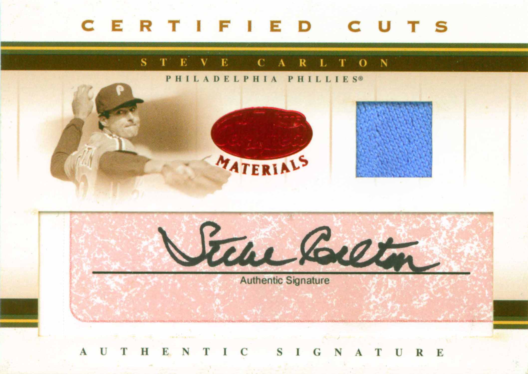 2005 Leaf Certified Materials Cuts Material Red Pants