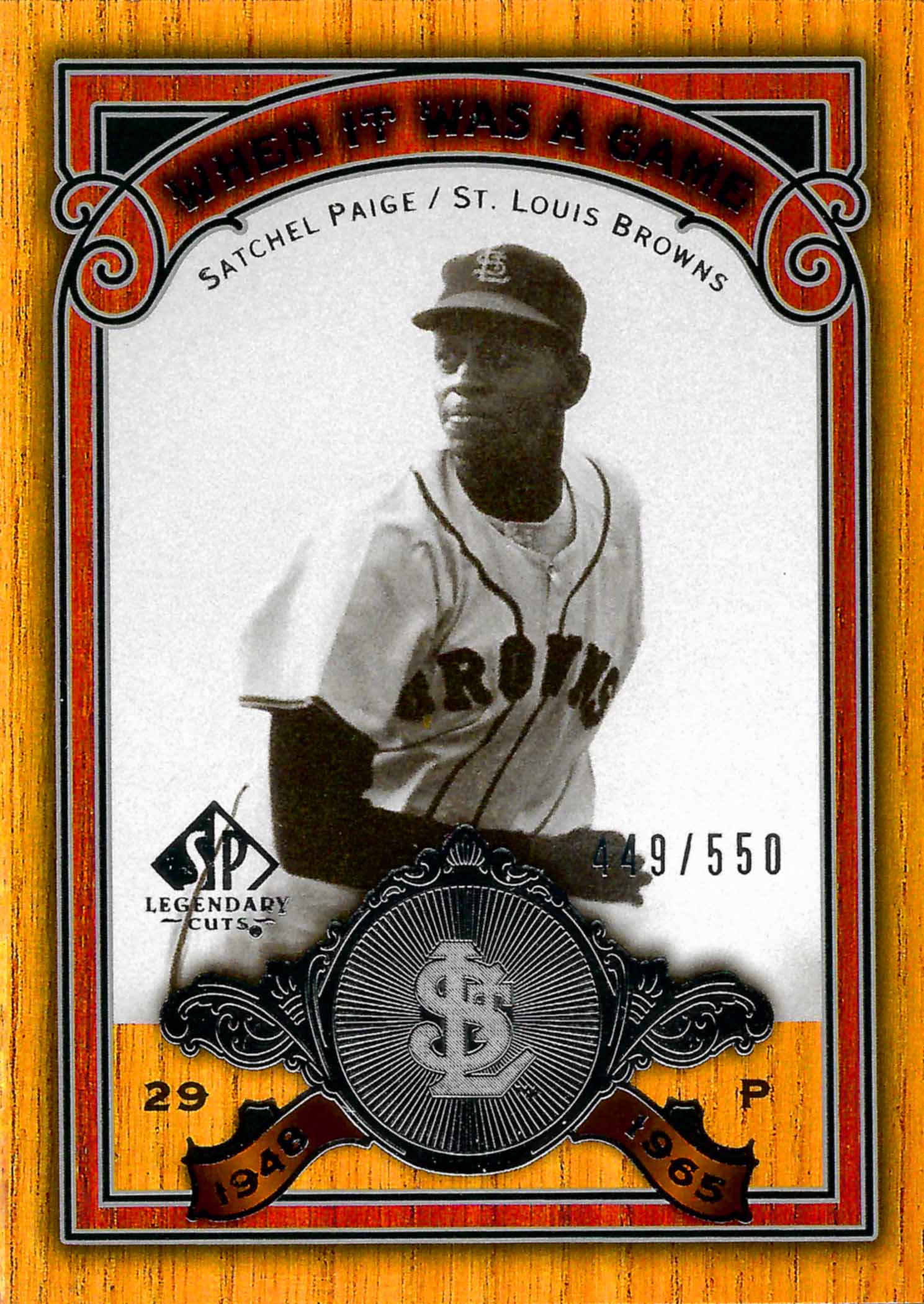 2006 SP Legendary Cuts When It Was A Game Silver