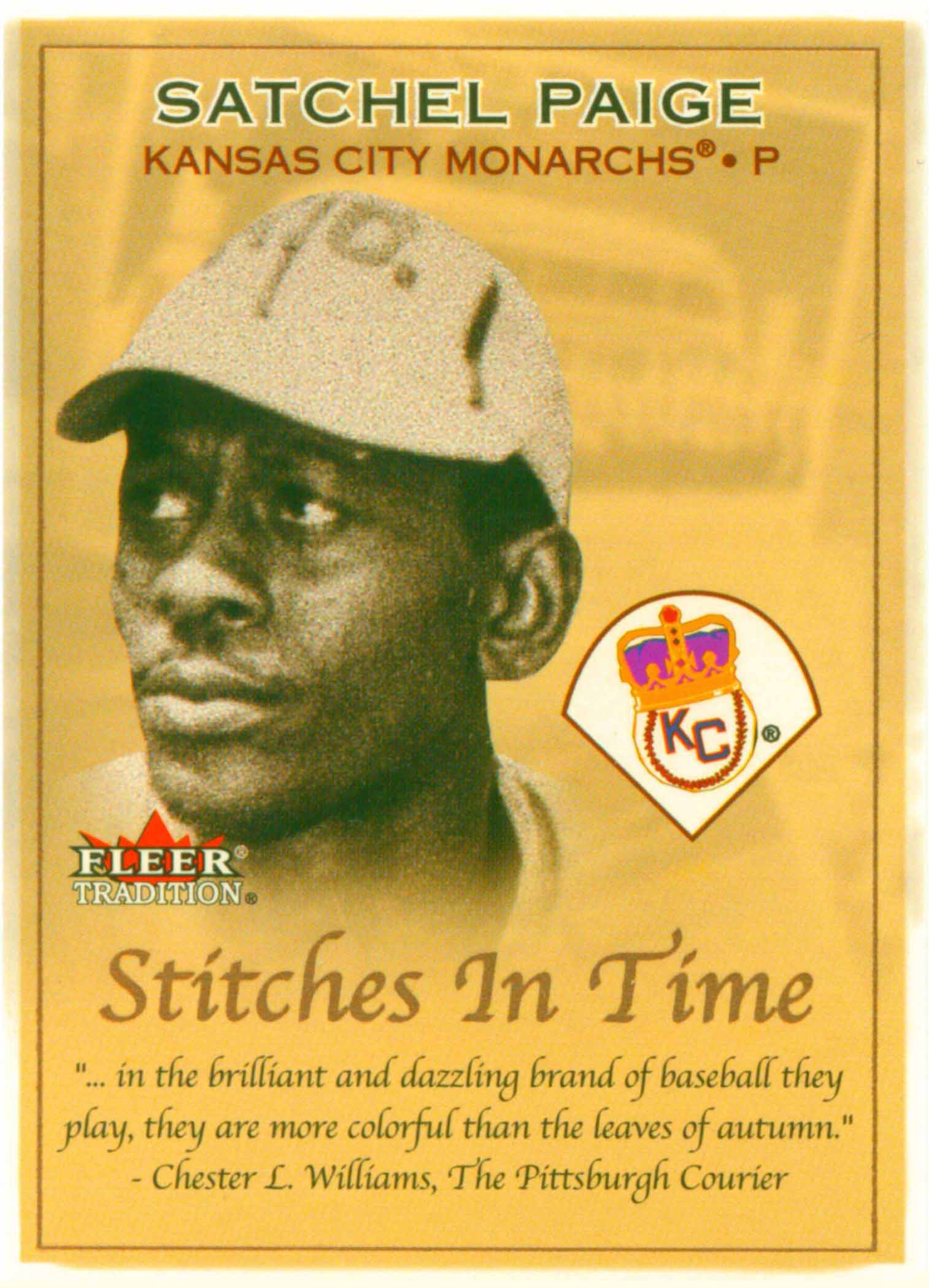 2001 Fleer Tradition Stitches in Time