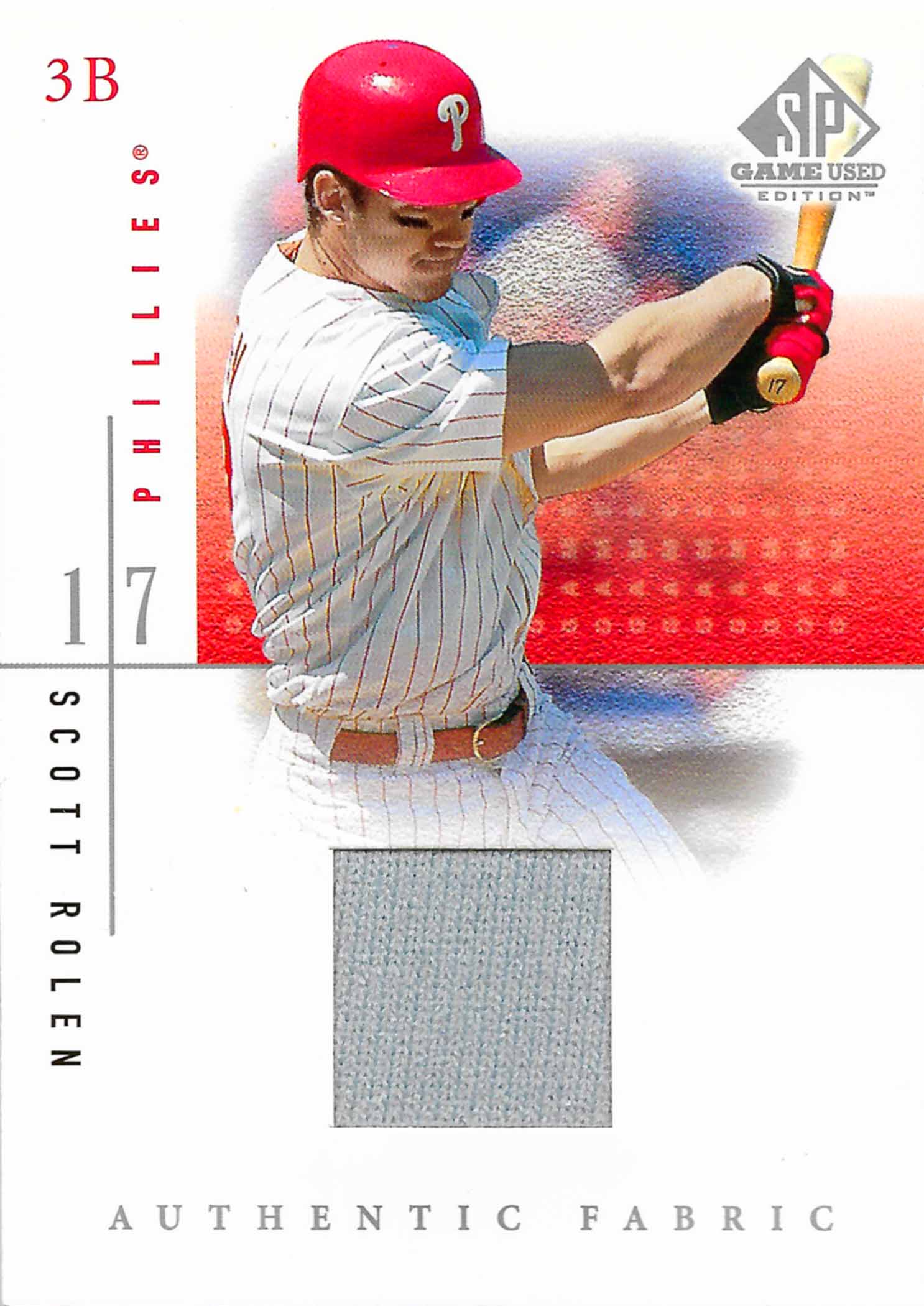 2001 SP Game Used Edition Authentic Fabric