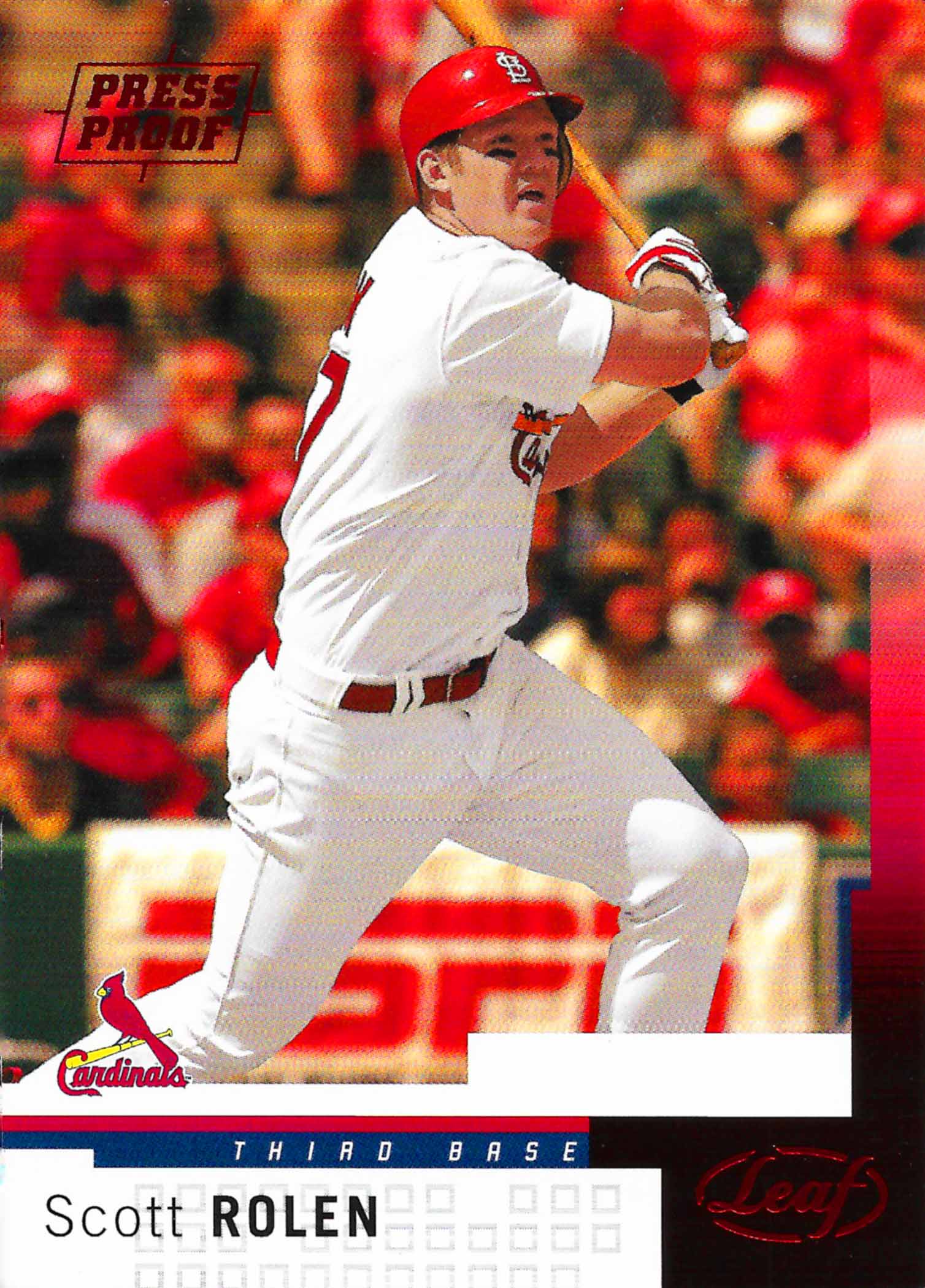2004 Leaf Press Proofs Red