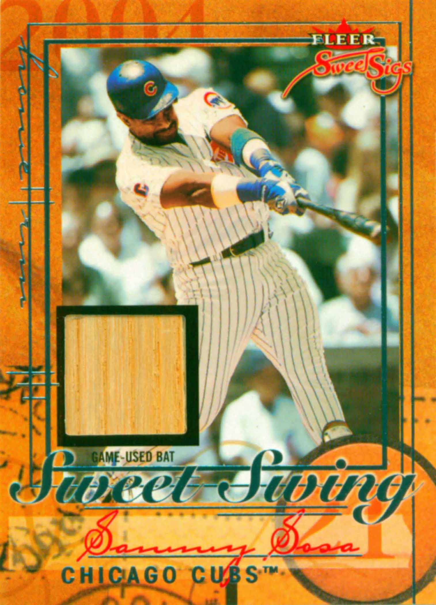 2004 Fleer Sweet Sigs Sweet Swing Bat Silver