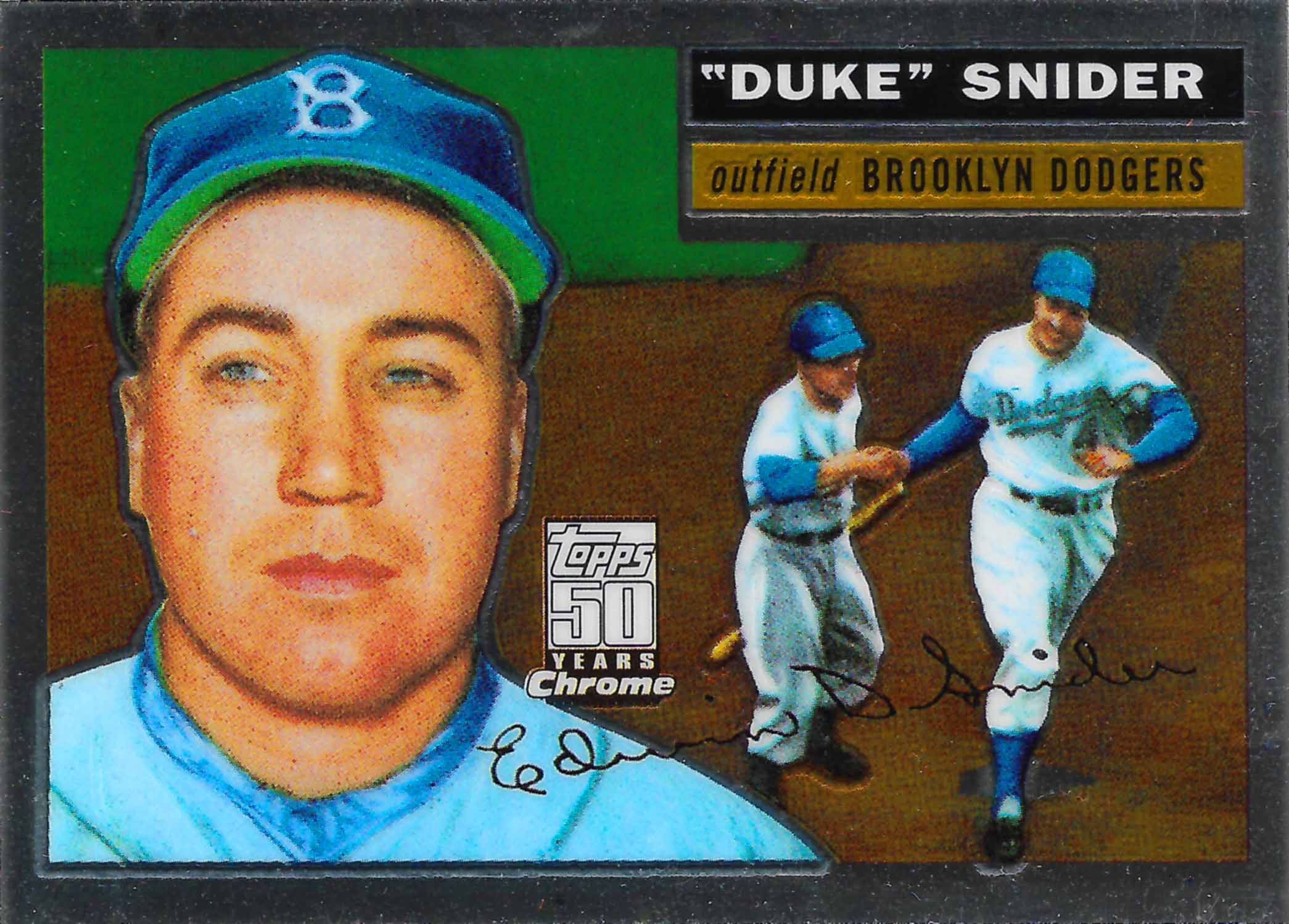 2001 Topps Chrome Through the Years Reprints