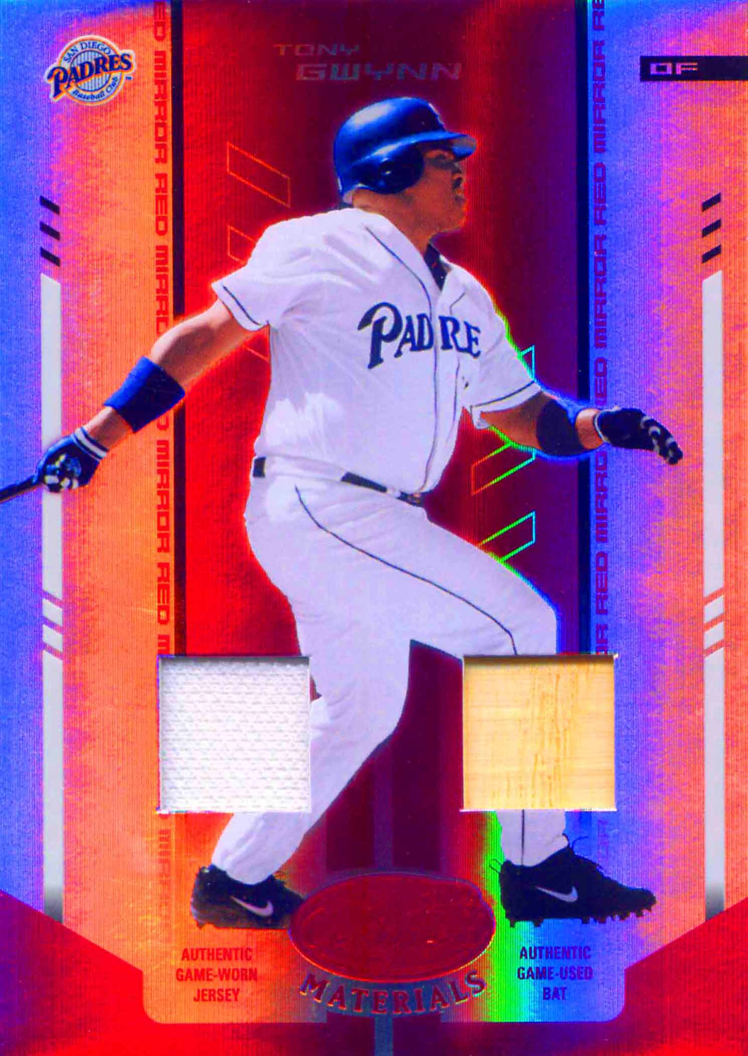 2004 Leaf Certified Materials Mirror Combo Red Bat-Jersey