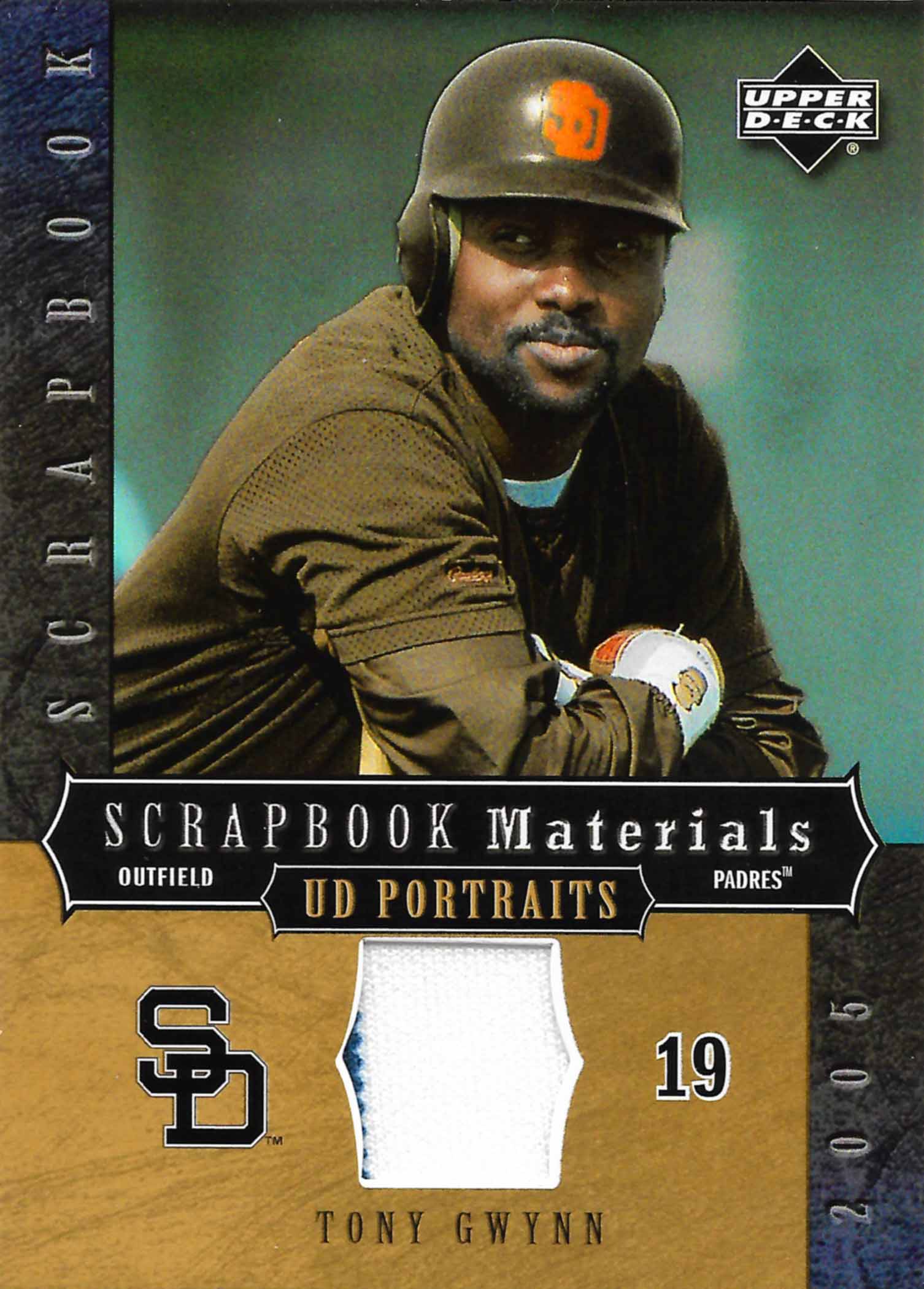 2005 UD Portraits Scrapbook Materials Jersey