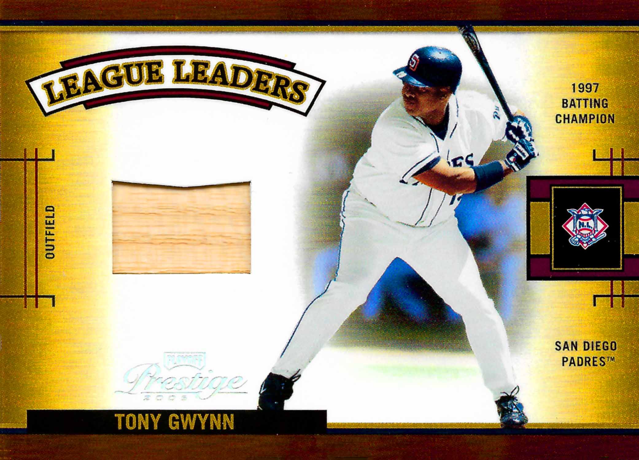2005 Playoff Prestige League Leaders Single Material Bat