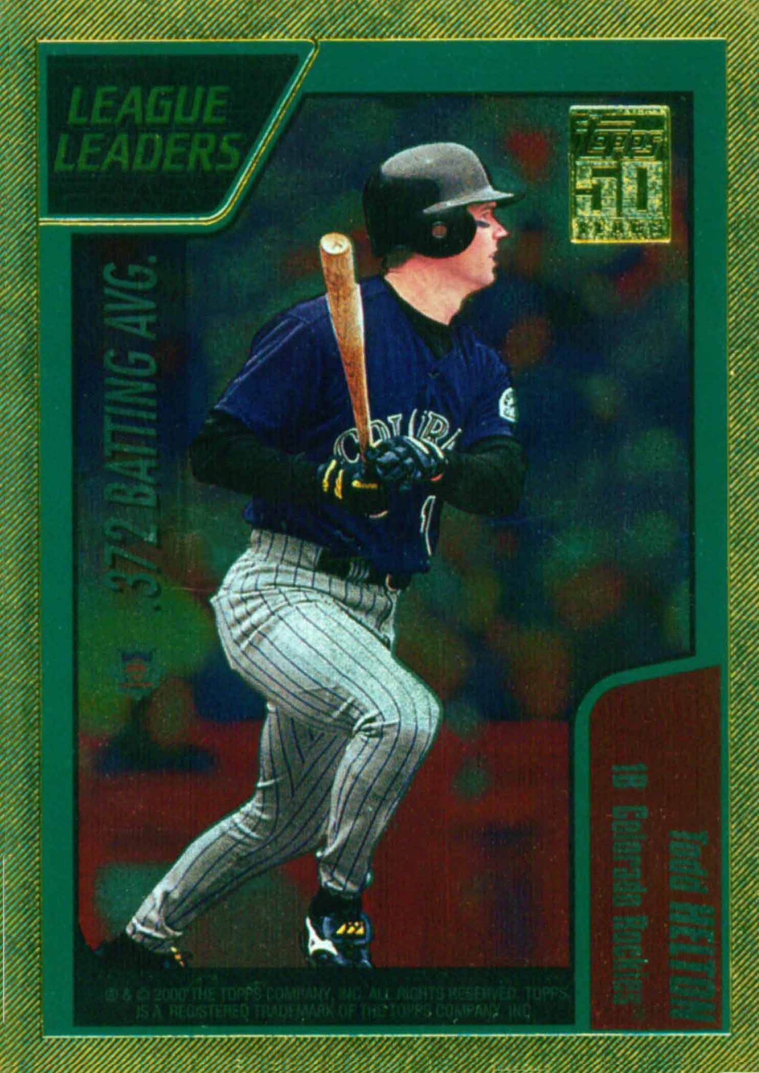 2001 Topps Gold League Leaders