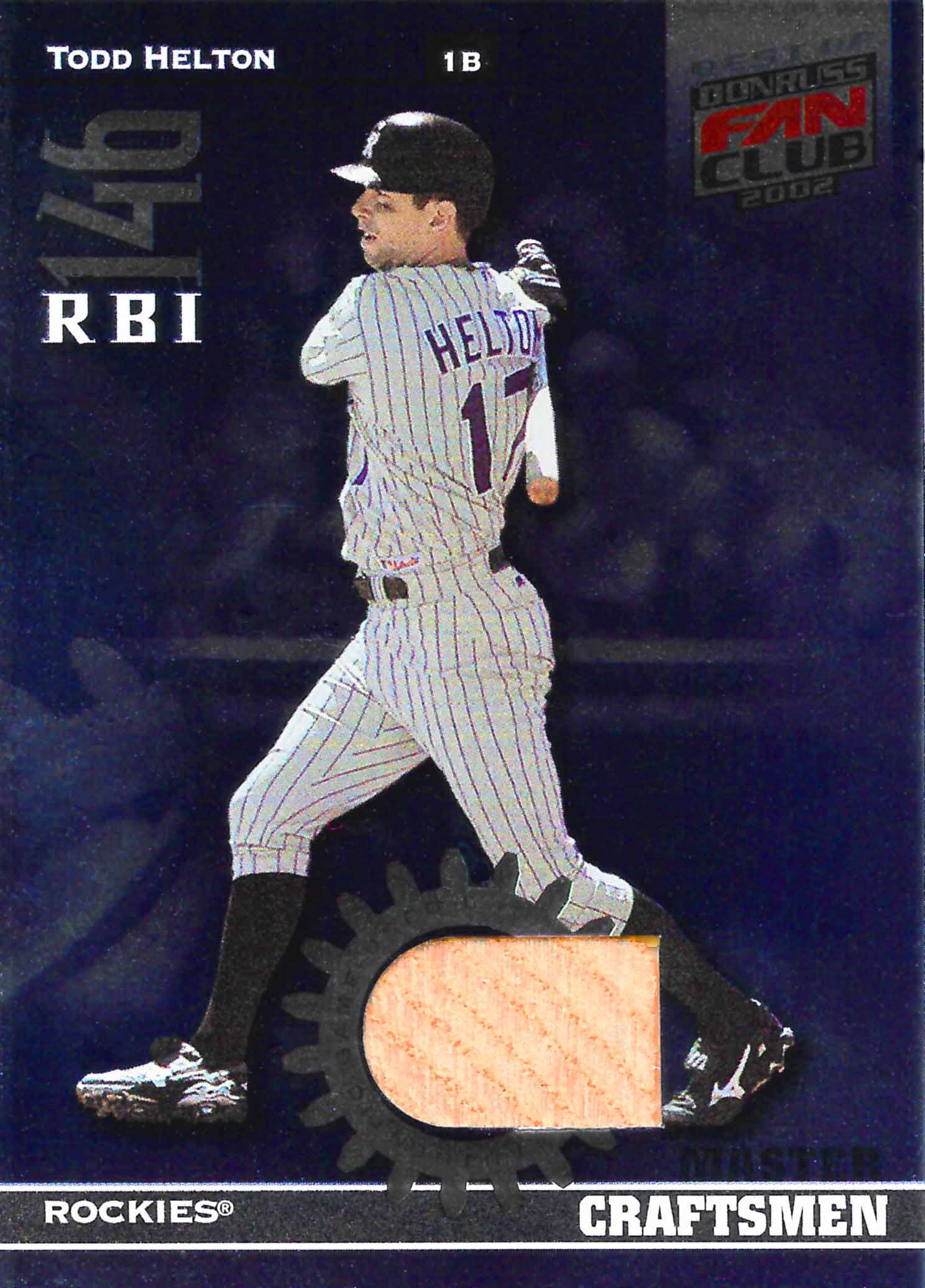 2002 Donruss Best of Fan Club Master Craftsmen Bats