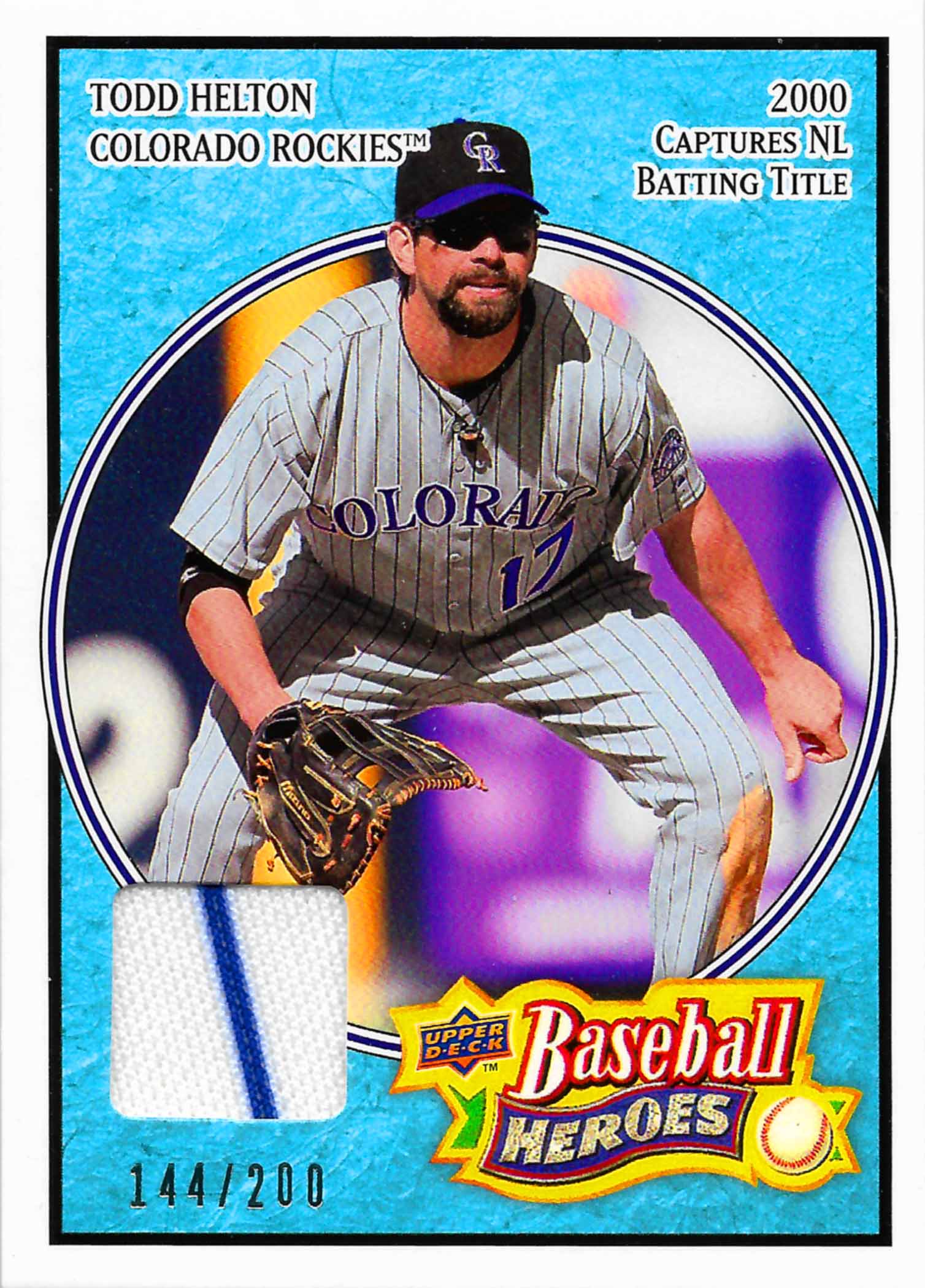2008 Upper Deck Heroes Jersey Light Blue