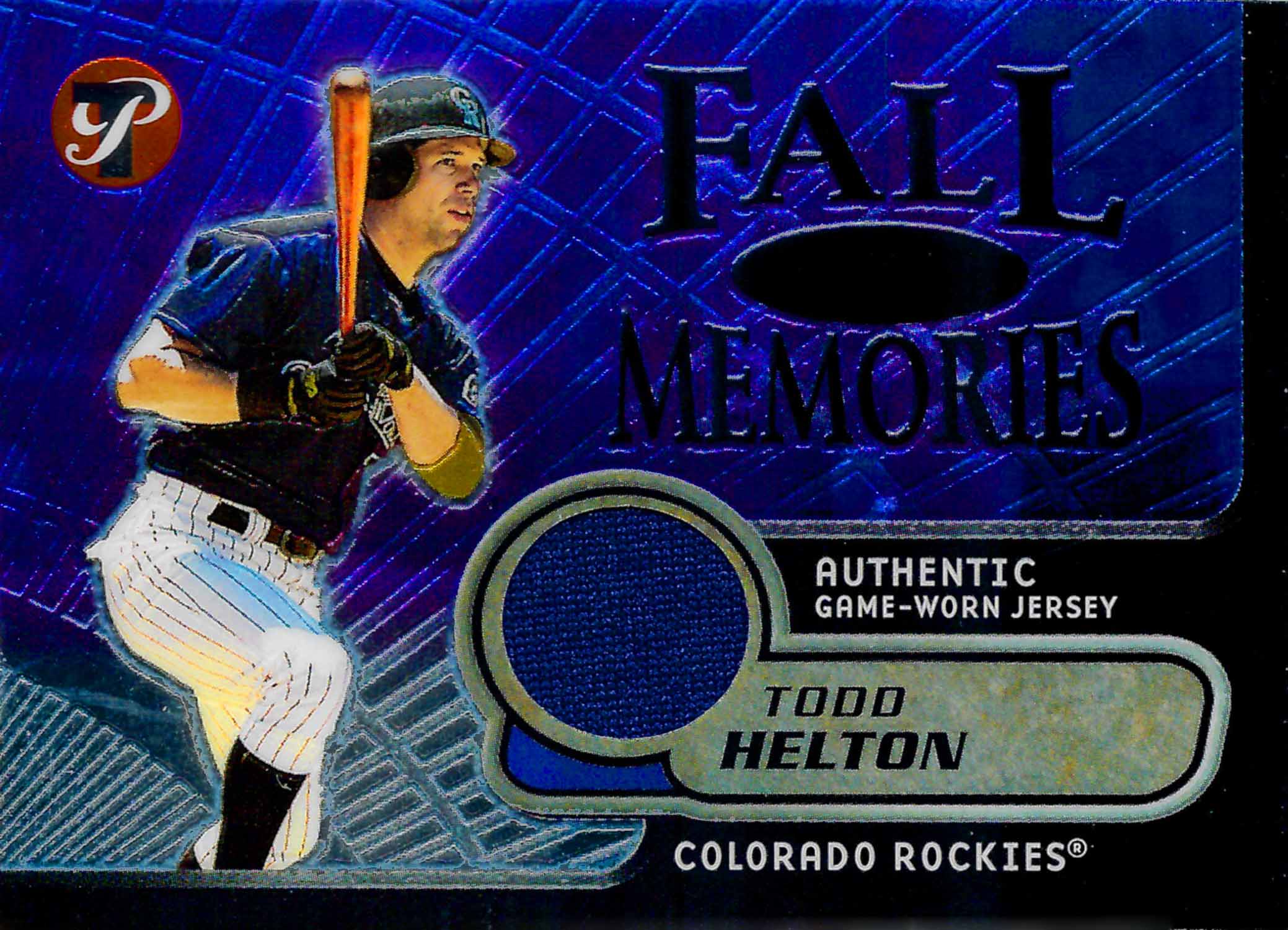 2002 Topps Pristine Fall Memories Jersey