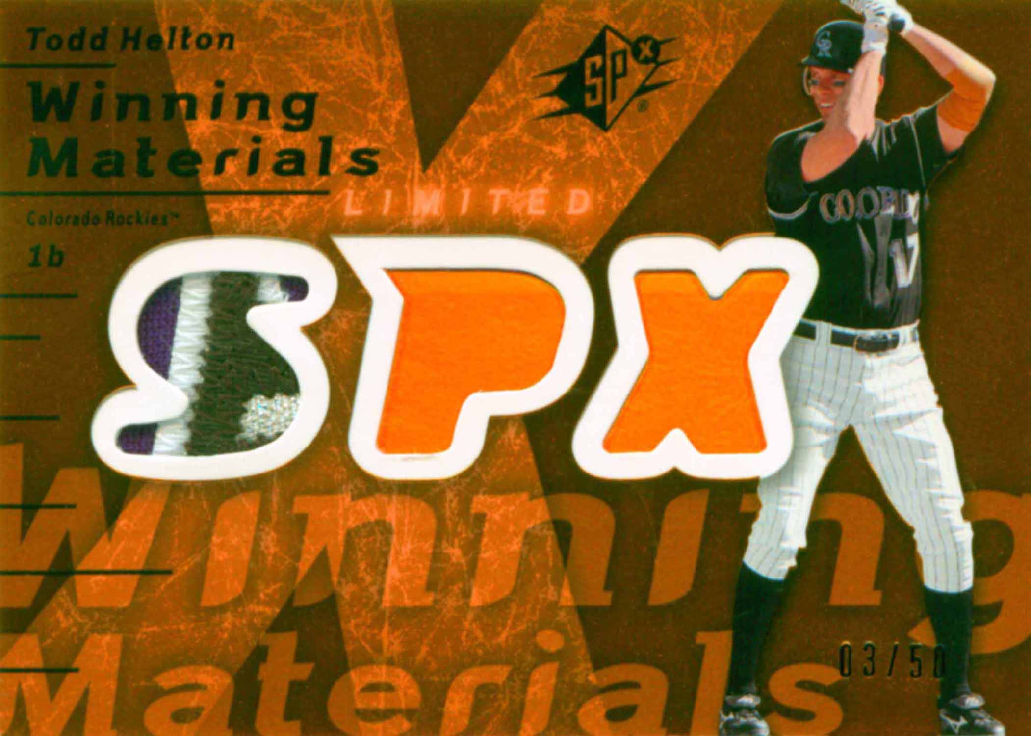 2007 SPx Winning Materials Patches Bronze