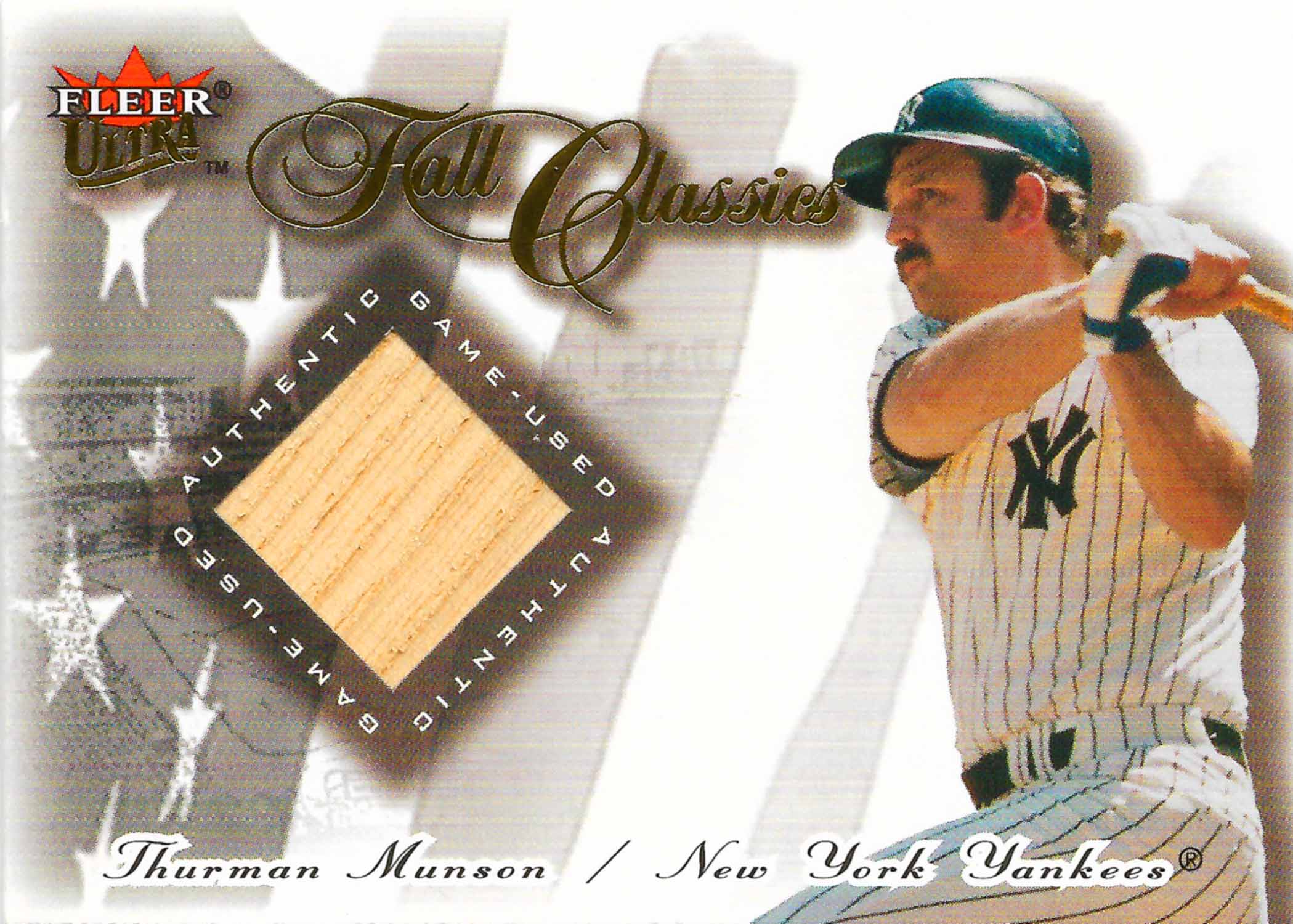 2001 Ultra Fall Classics Memorabilia Bat