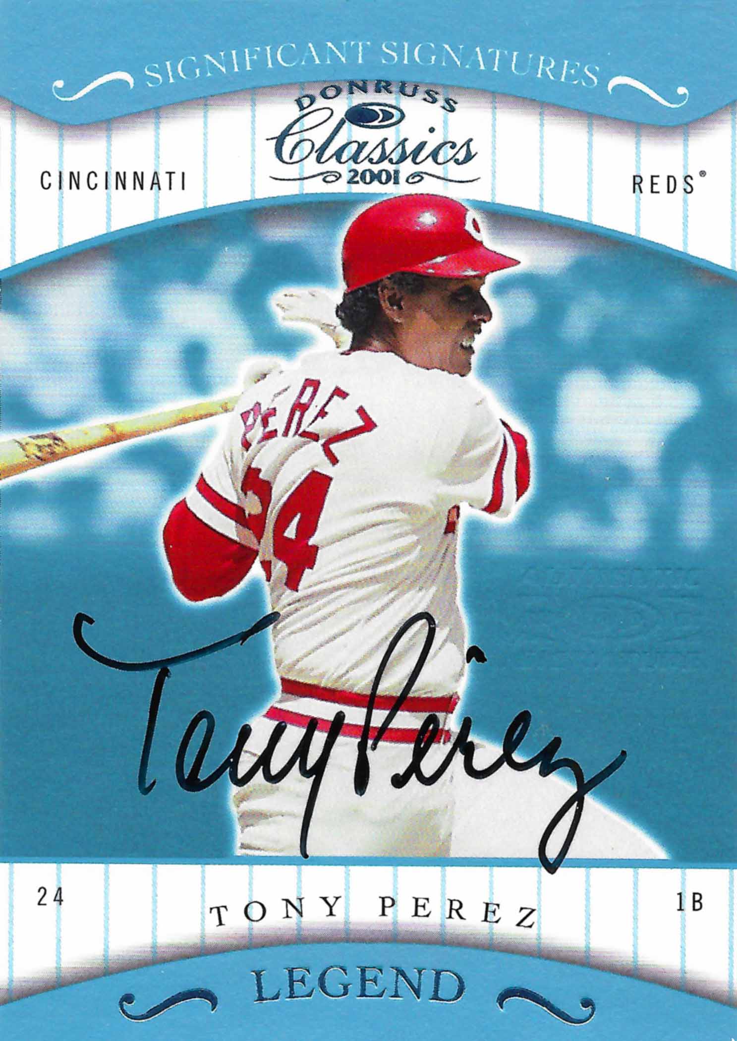 2001 Donruss Classics Significant Signatures Legend