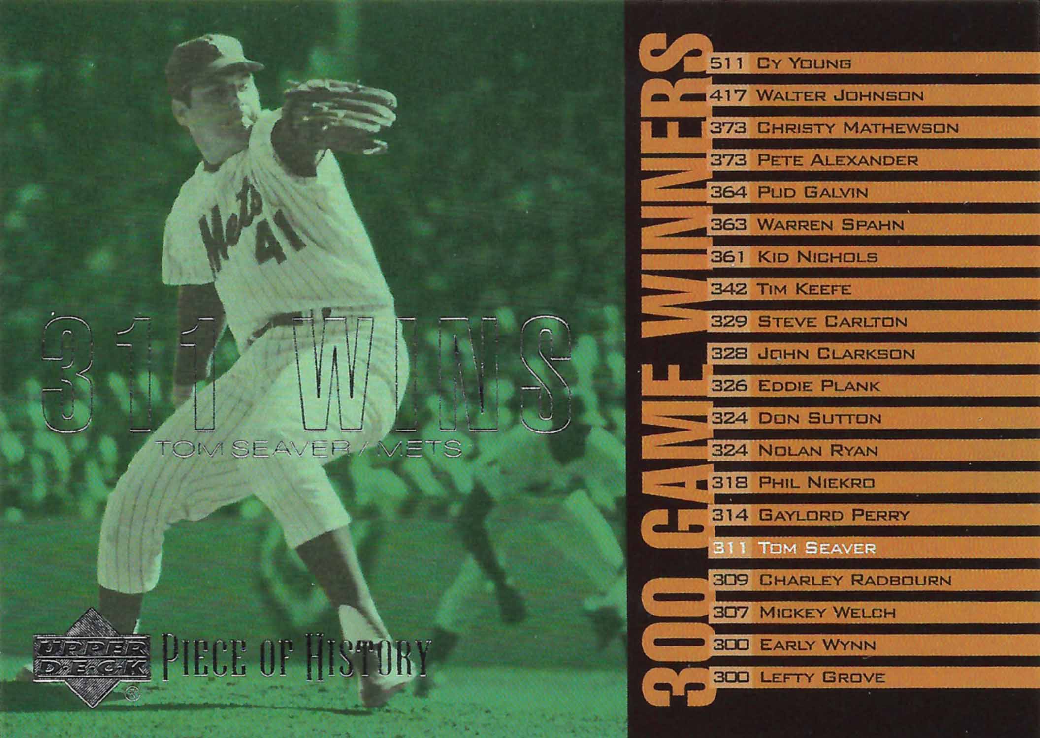 2002 UD Piece of History 300 Game Winners