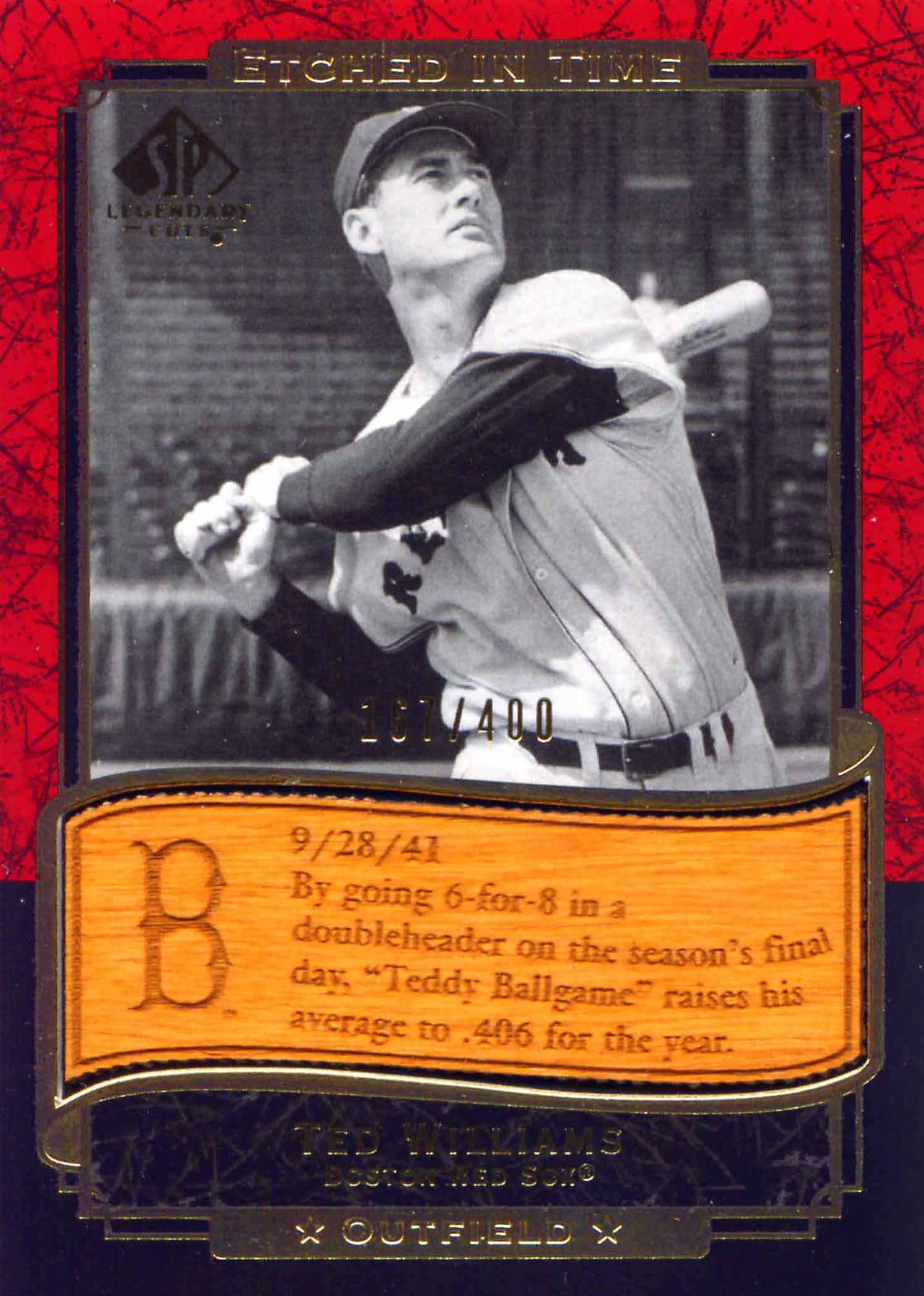 2003 SP Legendary Cuts Etched in Time 400