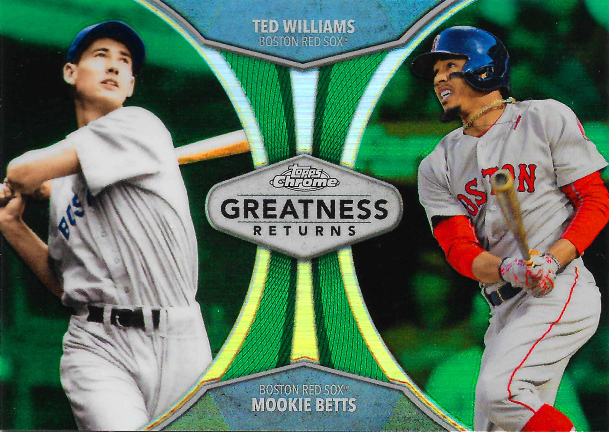 2019 Topps Chrome Greatness Returns Green Refractors