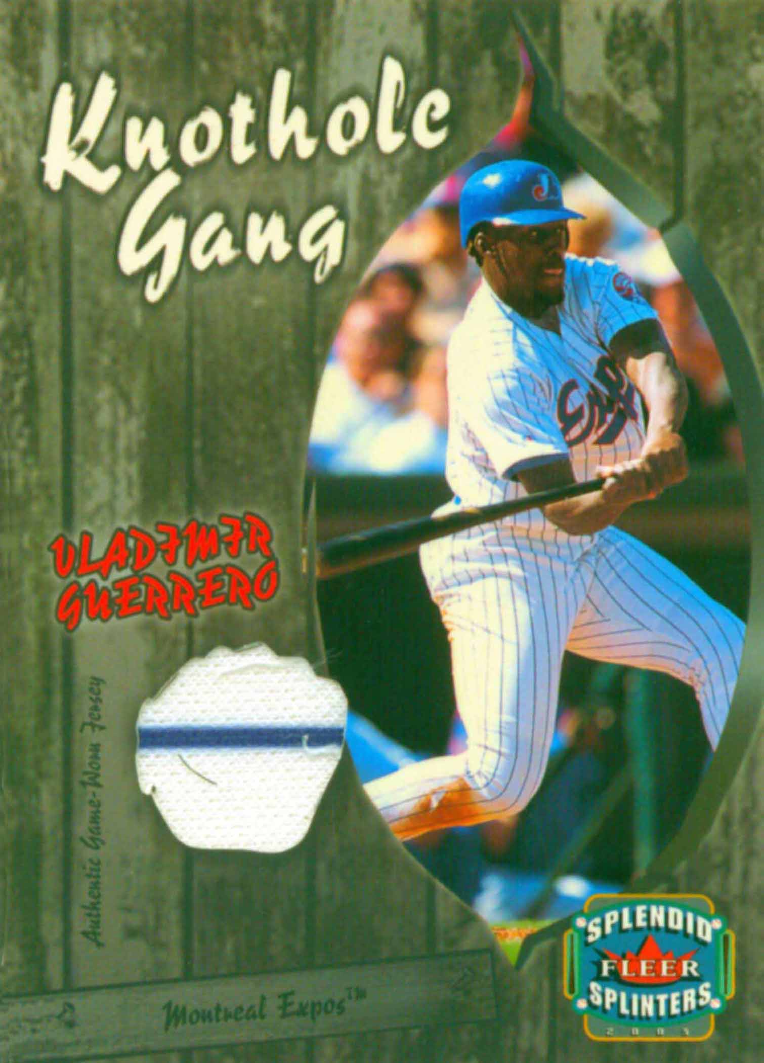 2003 Fleer Splendid Splinters Knothole Gang Game Jersey