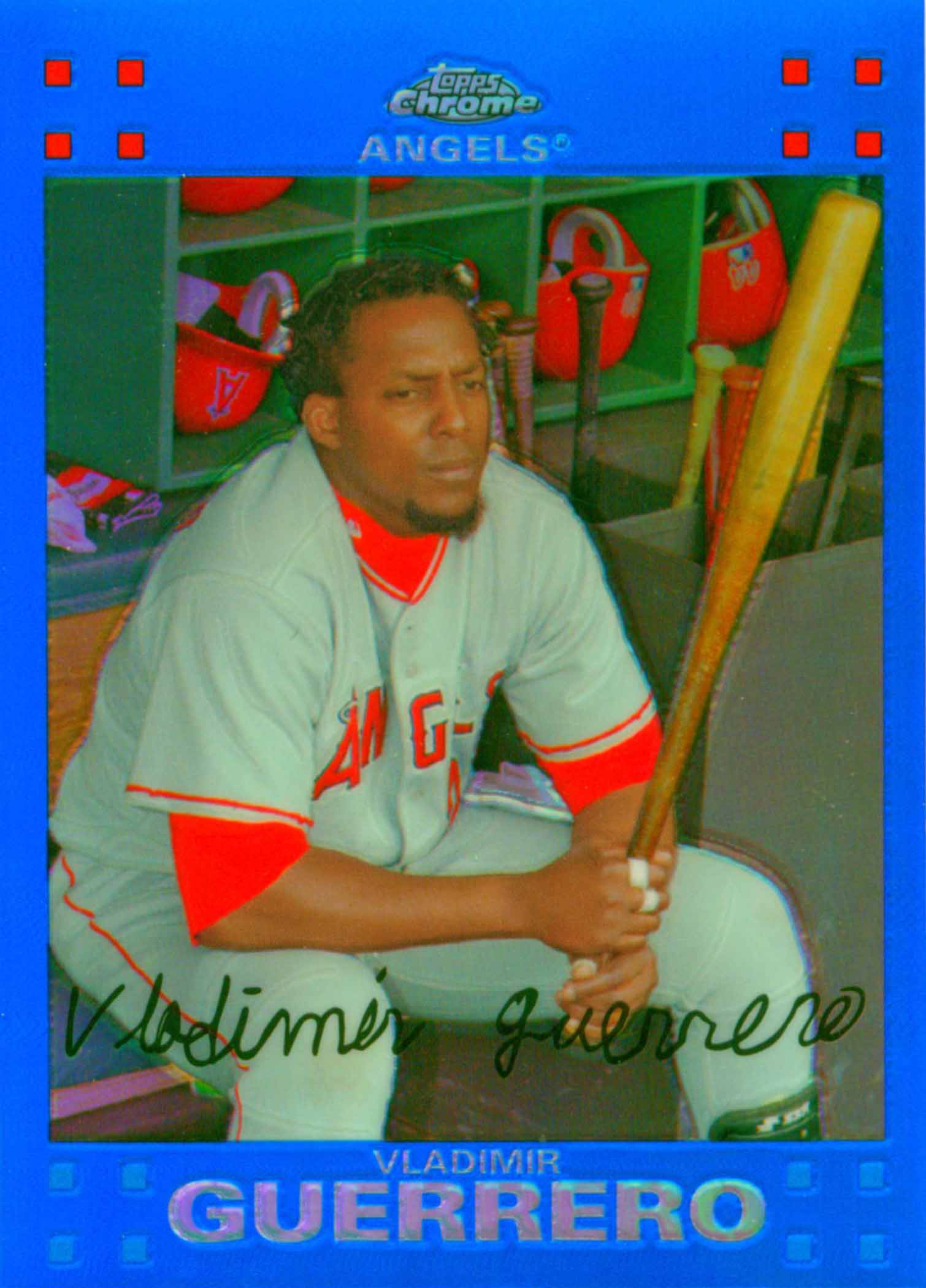 2007 Topps Chrome Blue Refractors