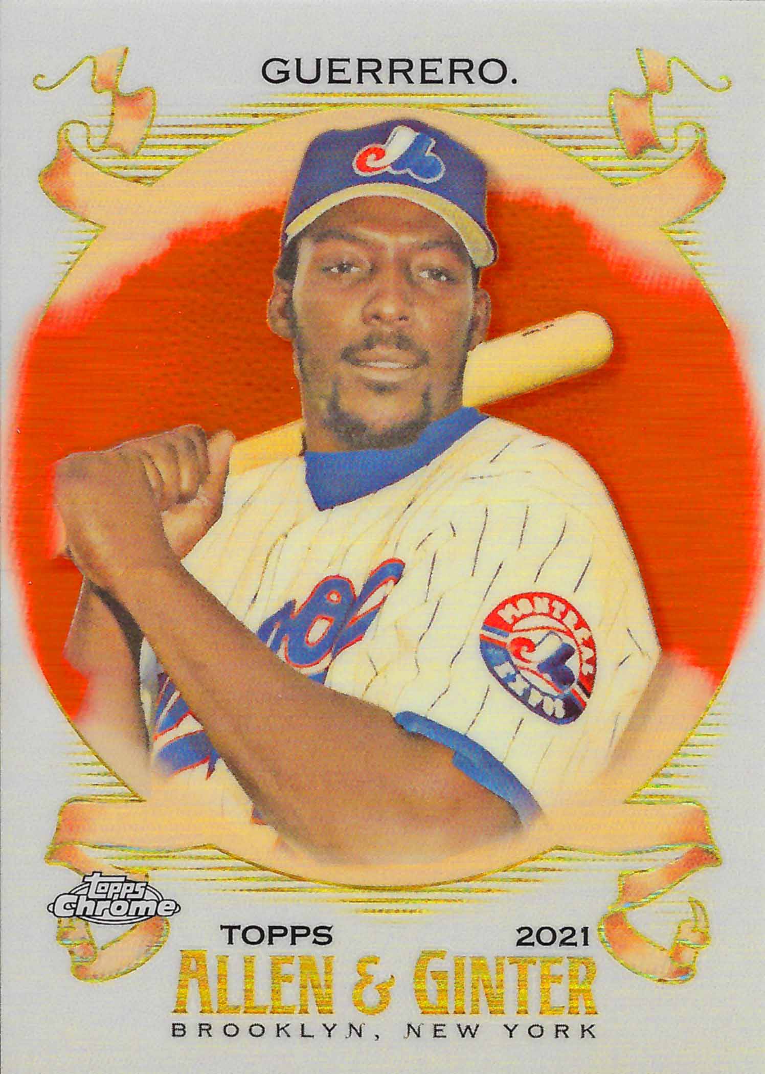 2021 Topps Allen and Ginter Chrome Orange Refractors