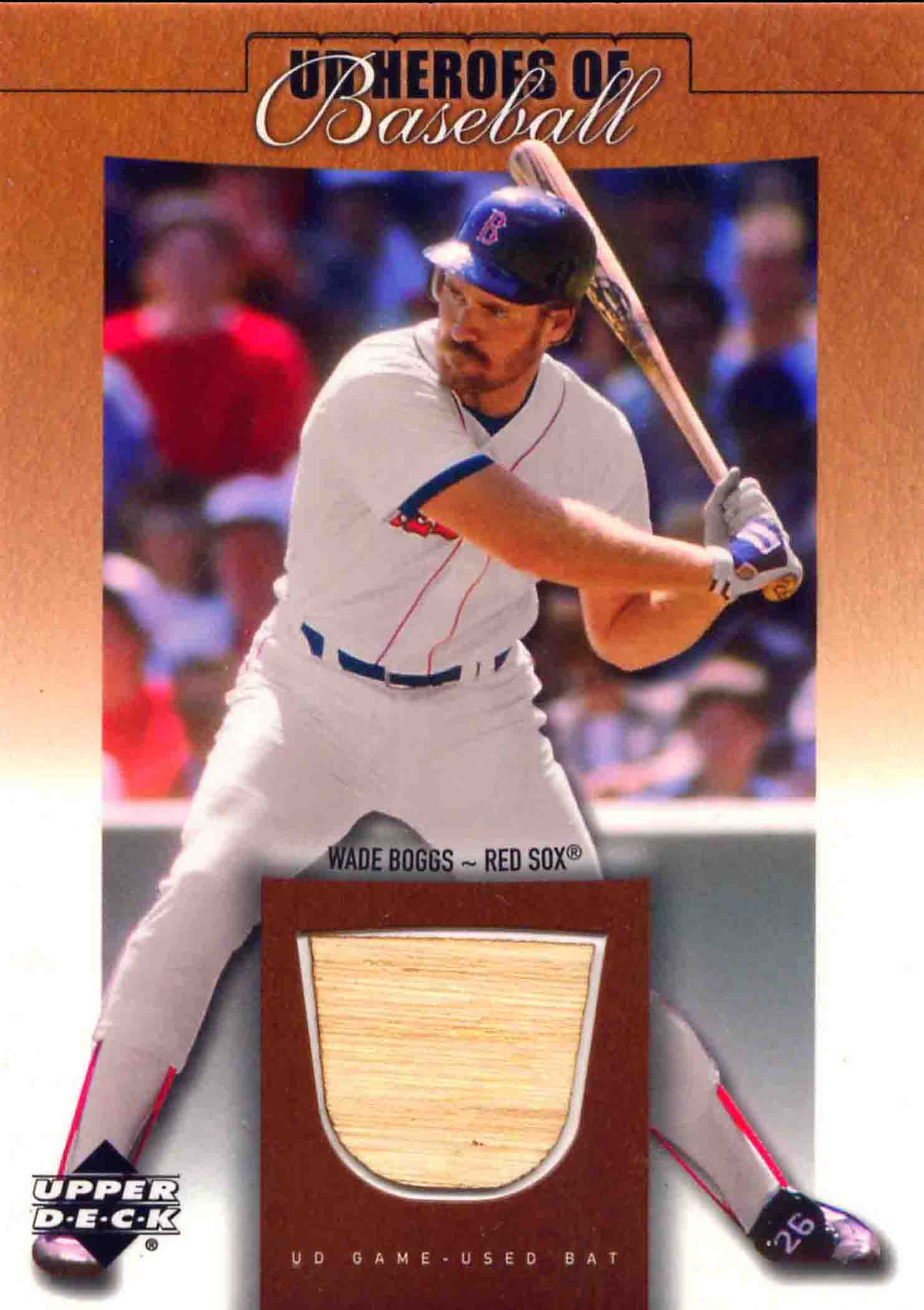 2001 Upper Deck Prospect Premieres Heroes of Baseball Game Bat