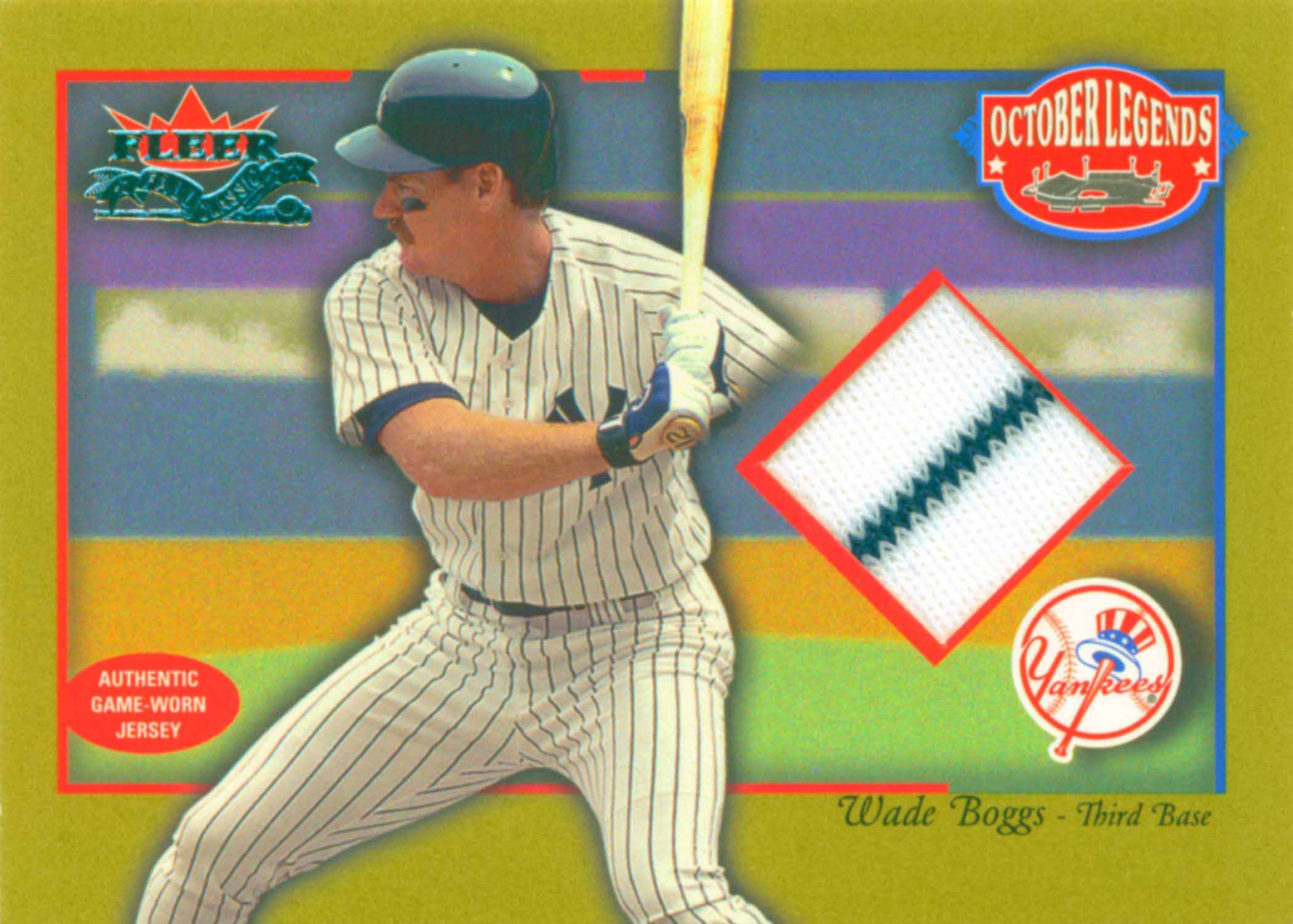 2002 Fleer Fall Classics October Legends Game Used Jersey