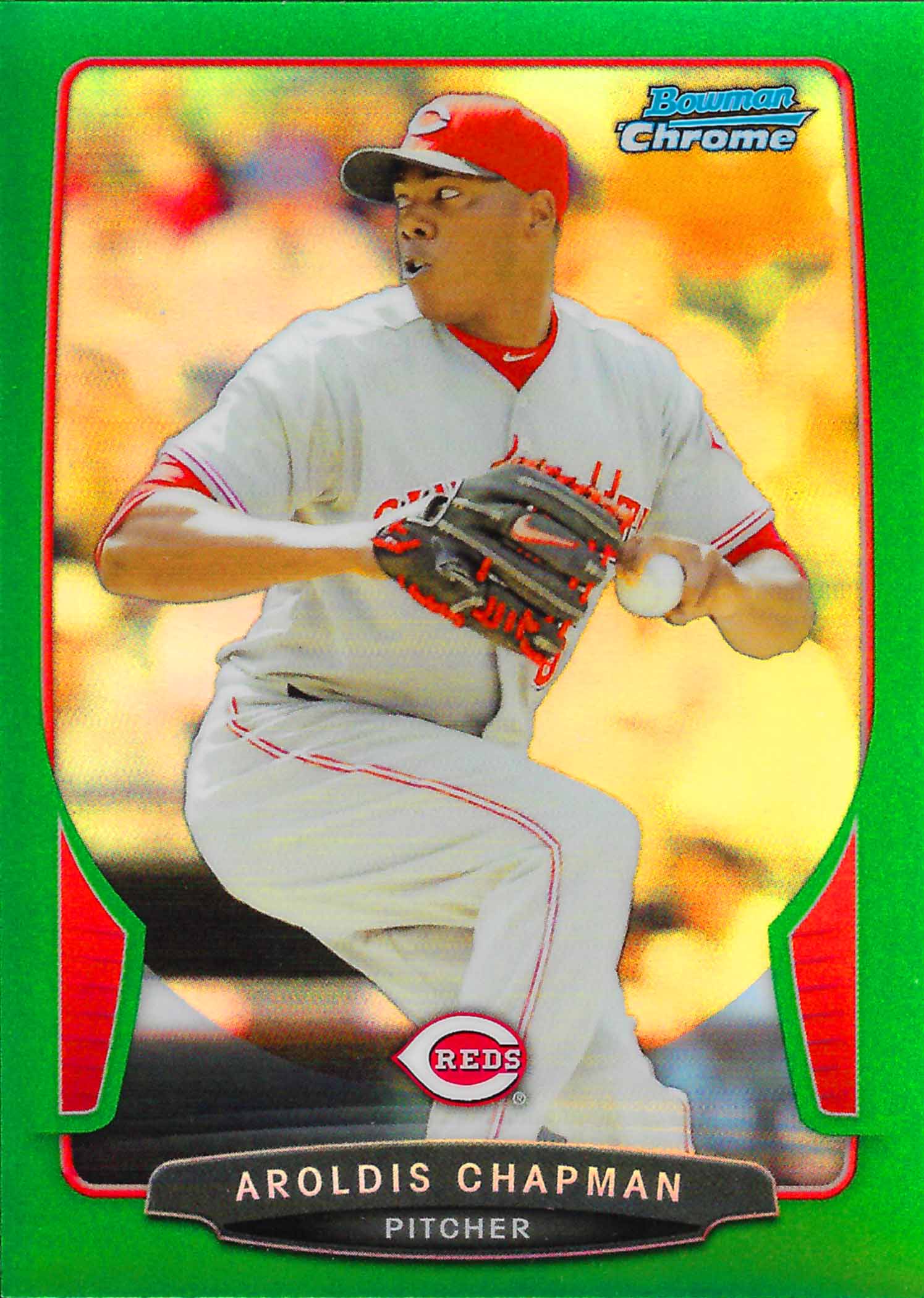 2013 Bowman Chrome Green Refractors