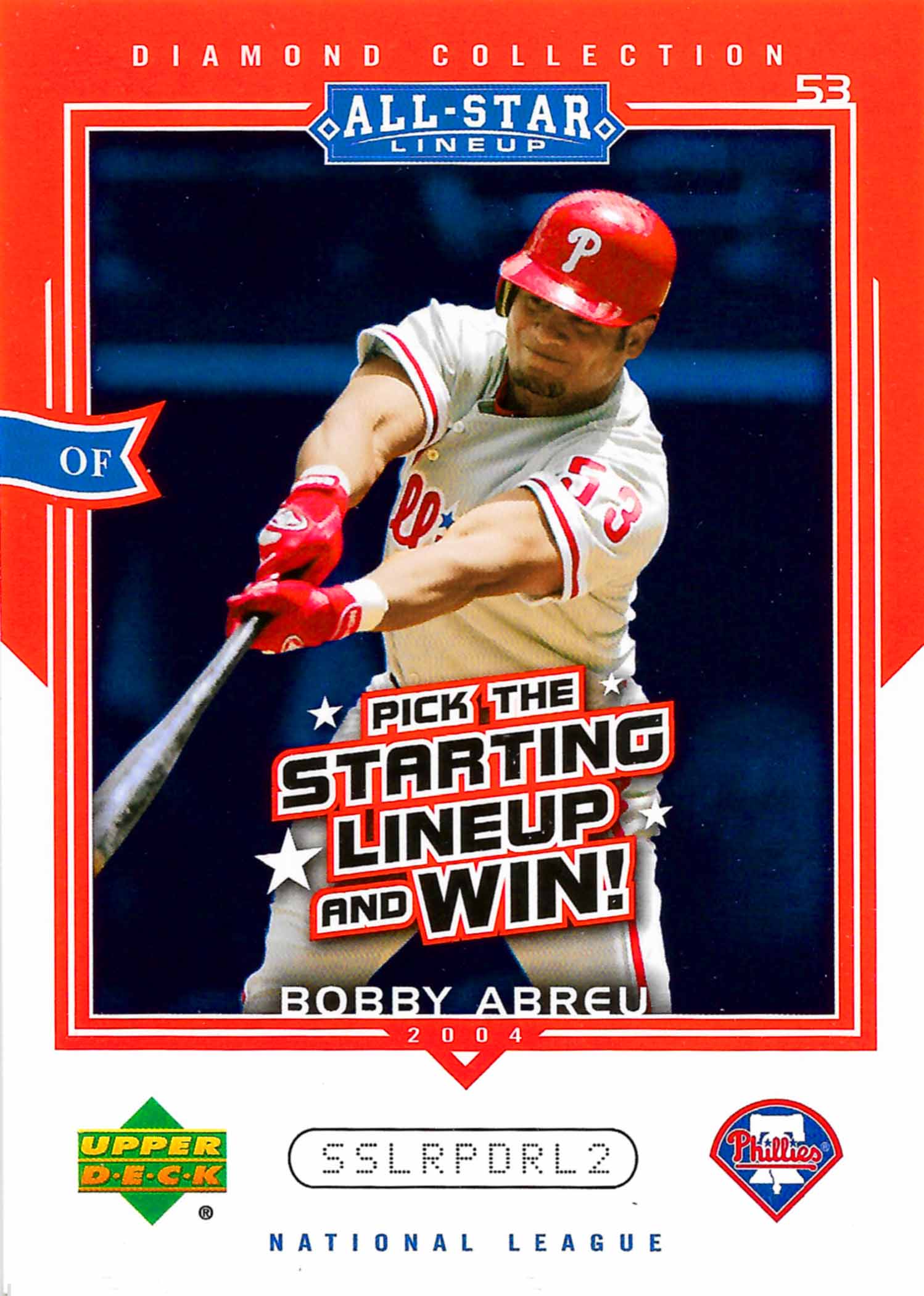 2004 UD Diamond All-Star Promo