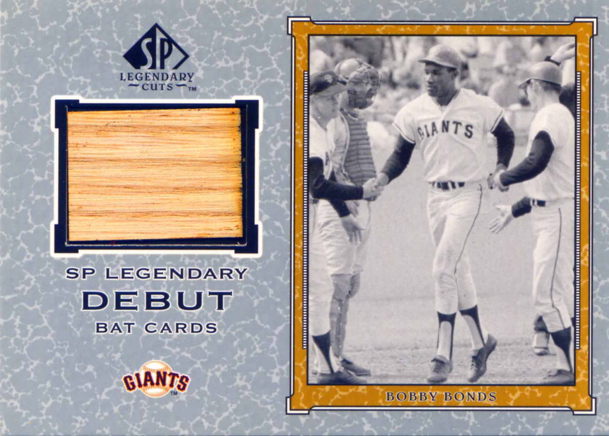 2001 SP Legendary Cuts Debut Game Bat