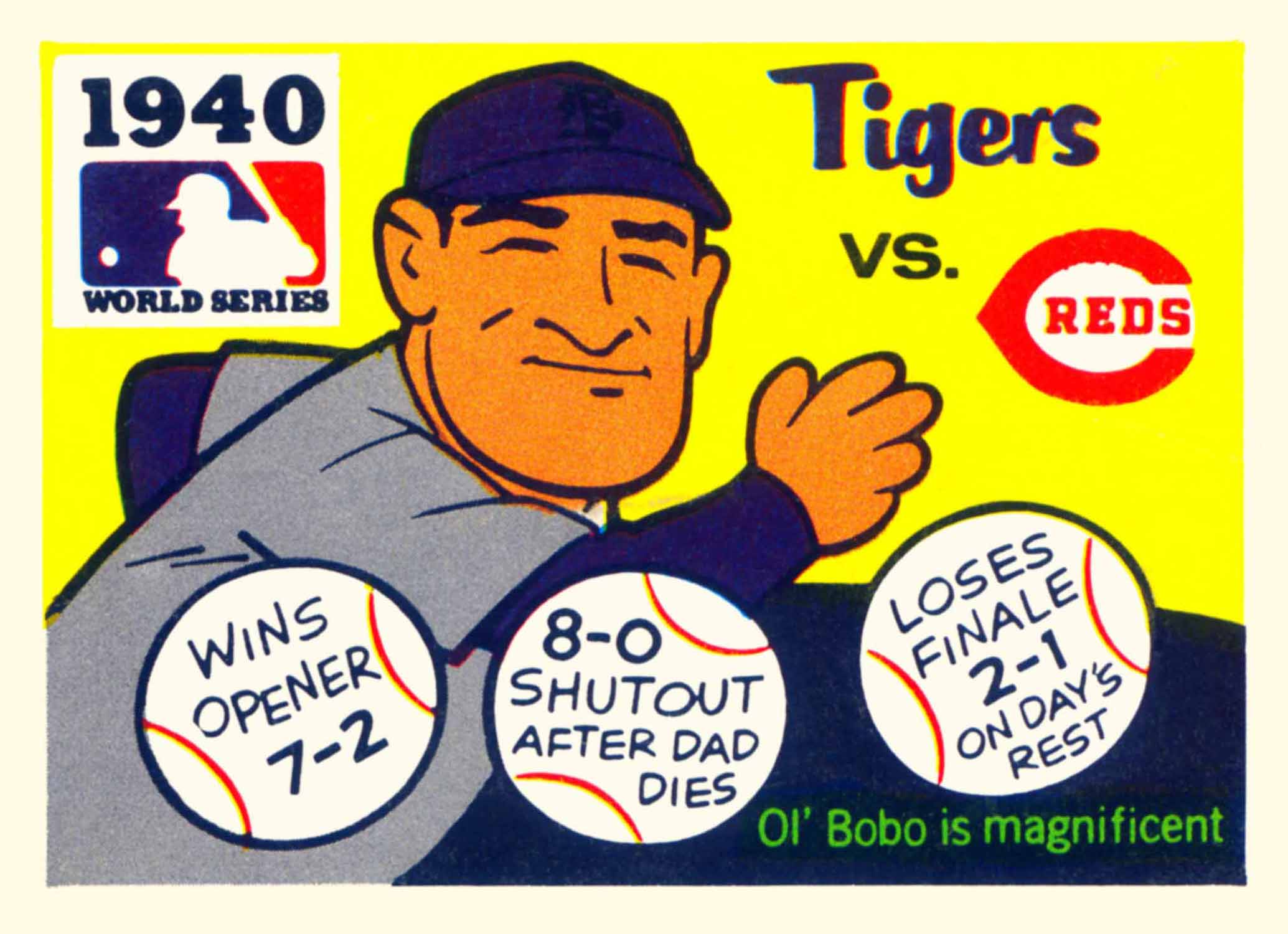 1971 Fleer Laughlin World Series Black Backs