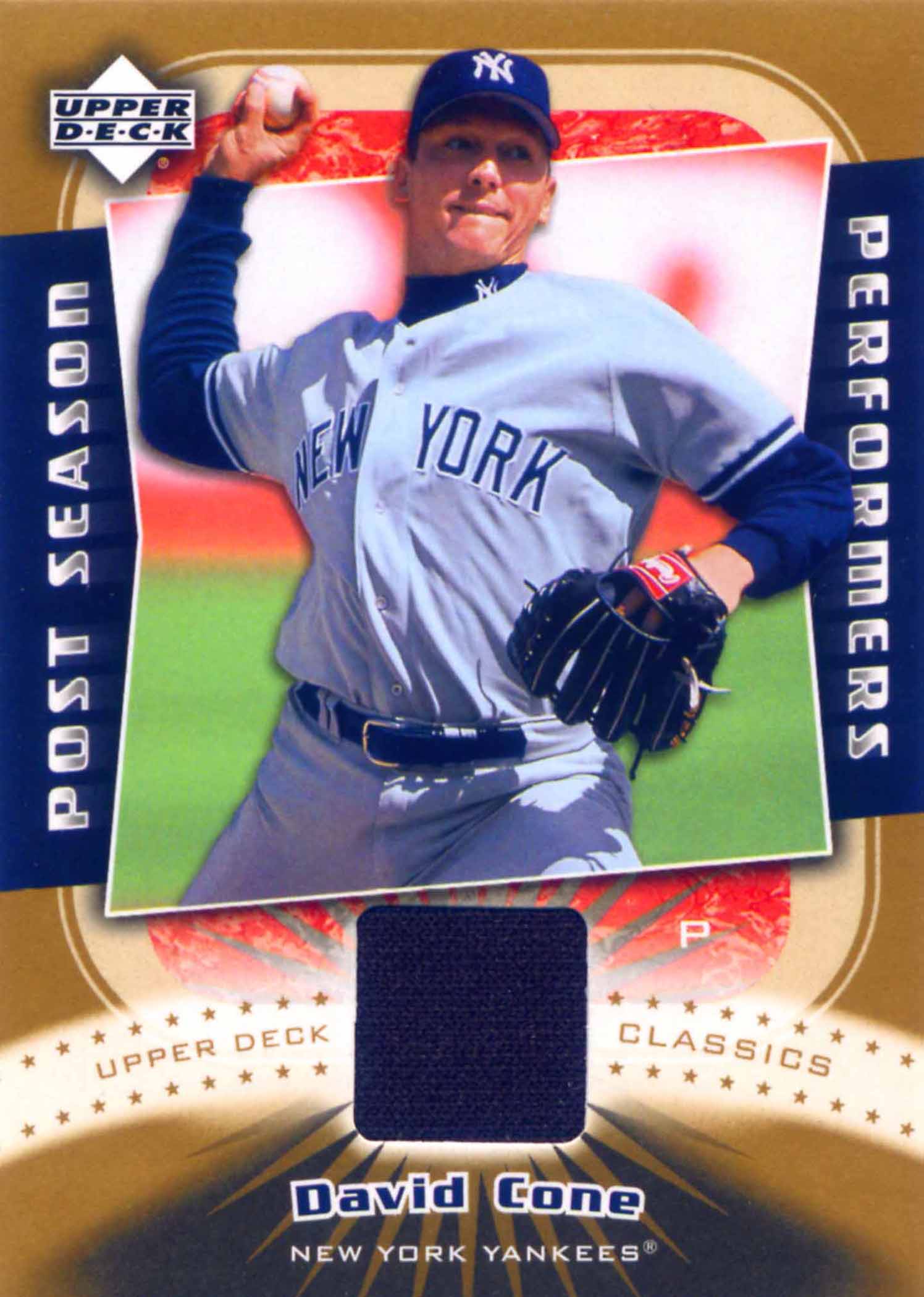2005 Upper Deck Classics Post Season Performers Materials Jersey
